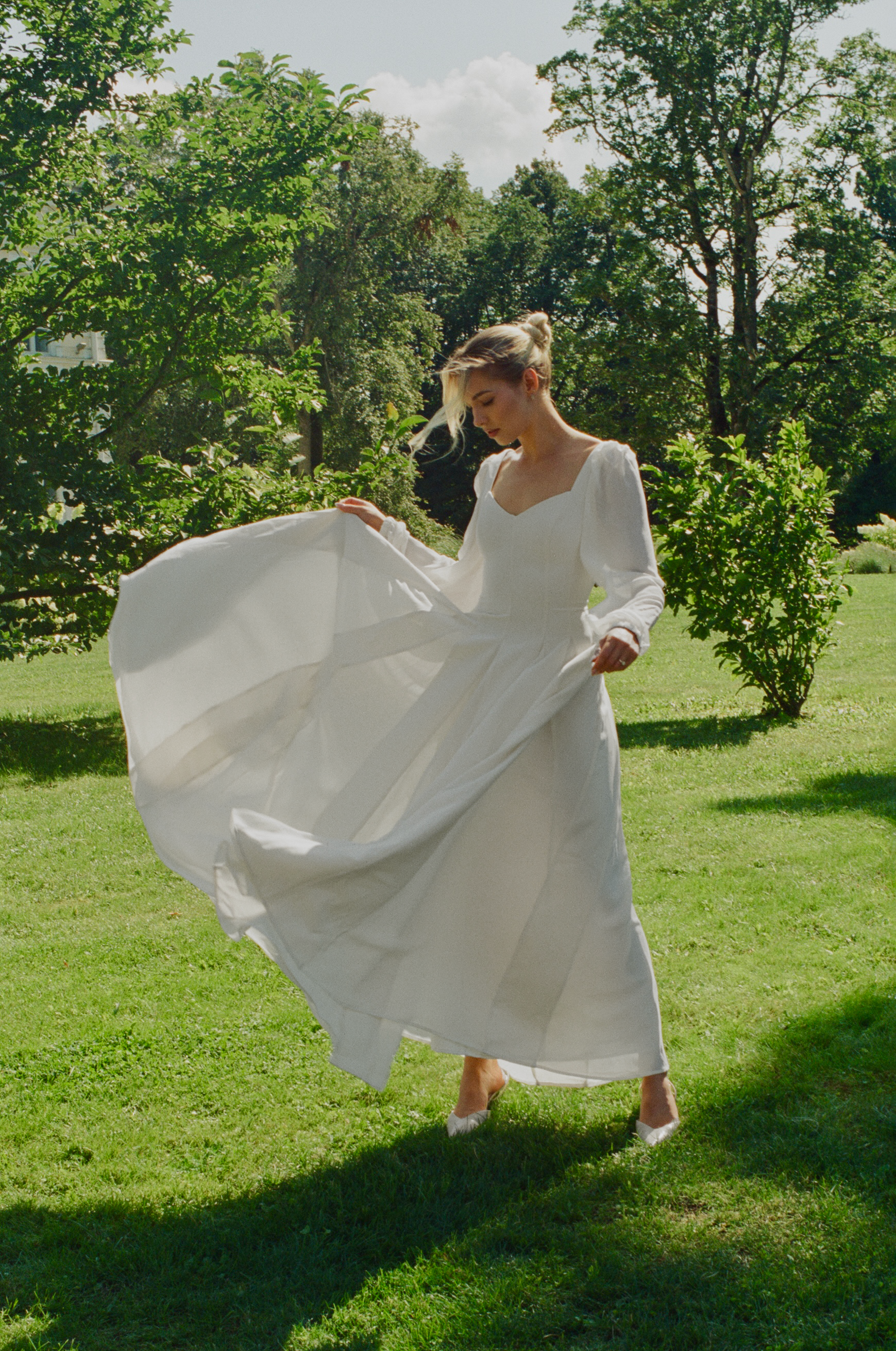 Alette Maxi Dress Long Sleeves White Bridal & Wedding Dress Alette Maxi Dress Long Sleeves White Bridal & Wedding Dress