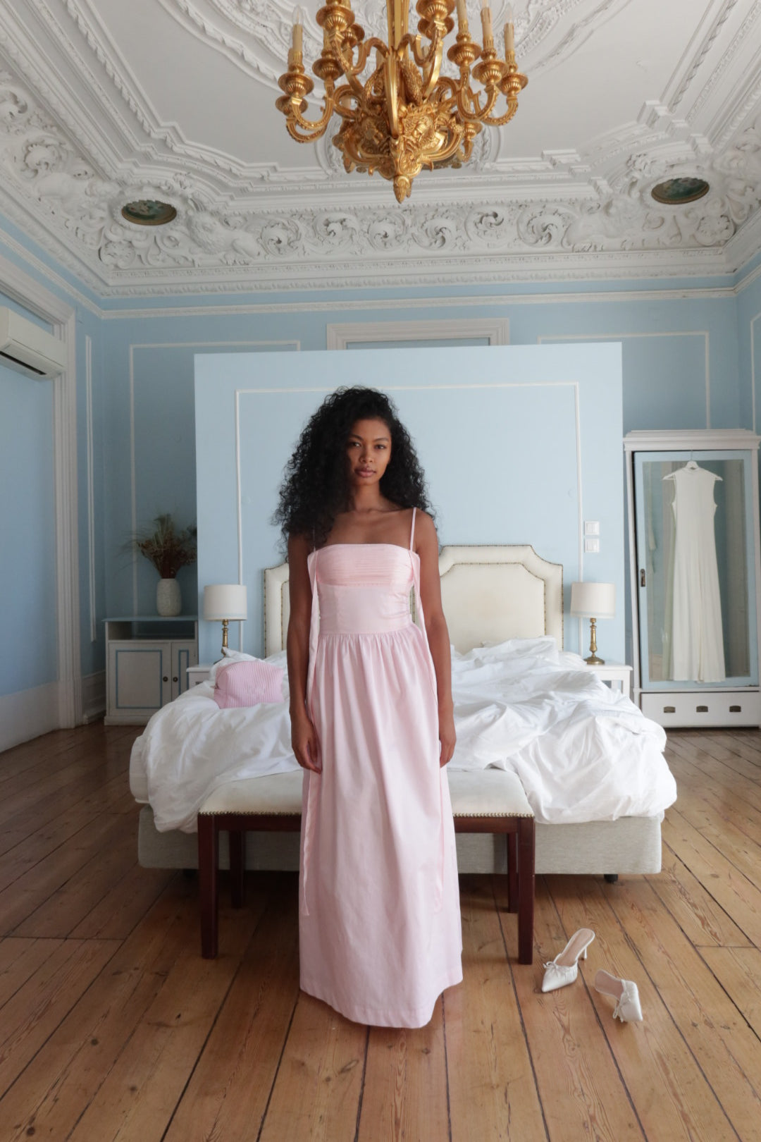 Elsa Maxi Dress Baby Pink