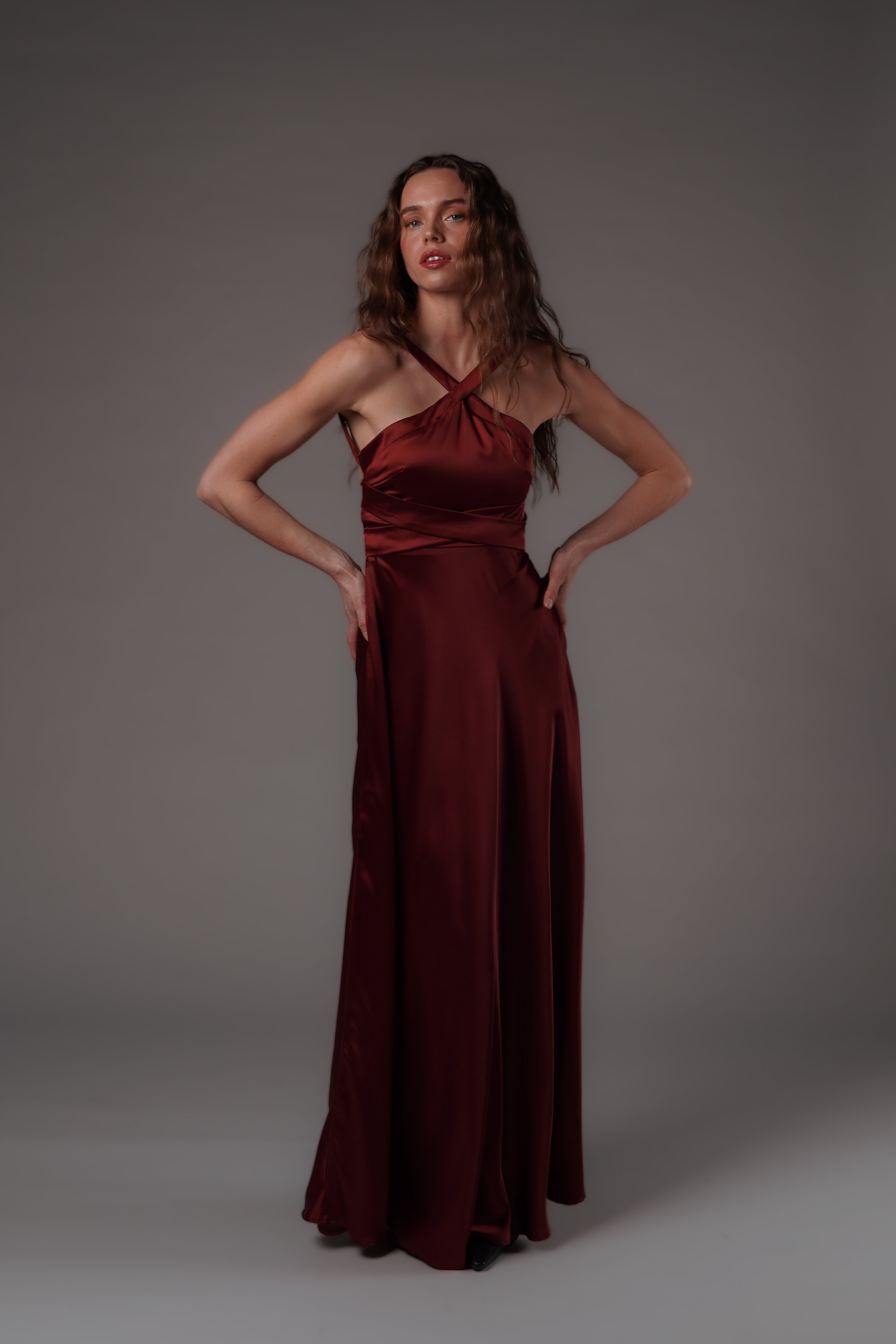 Charlotte Maxi Dress Burgundy
