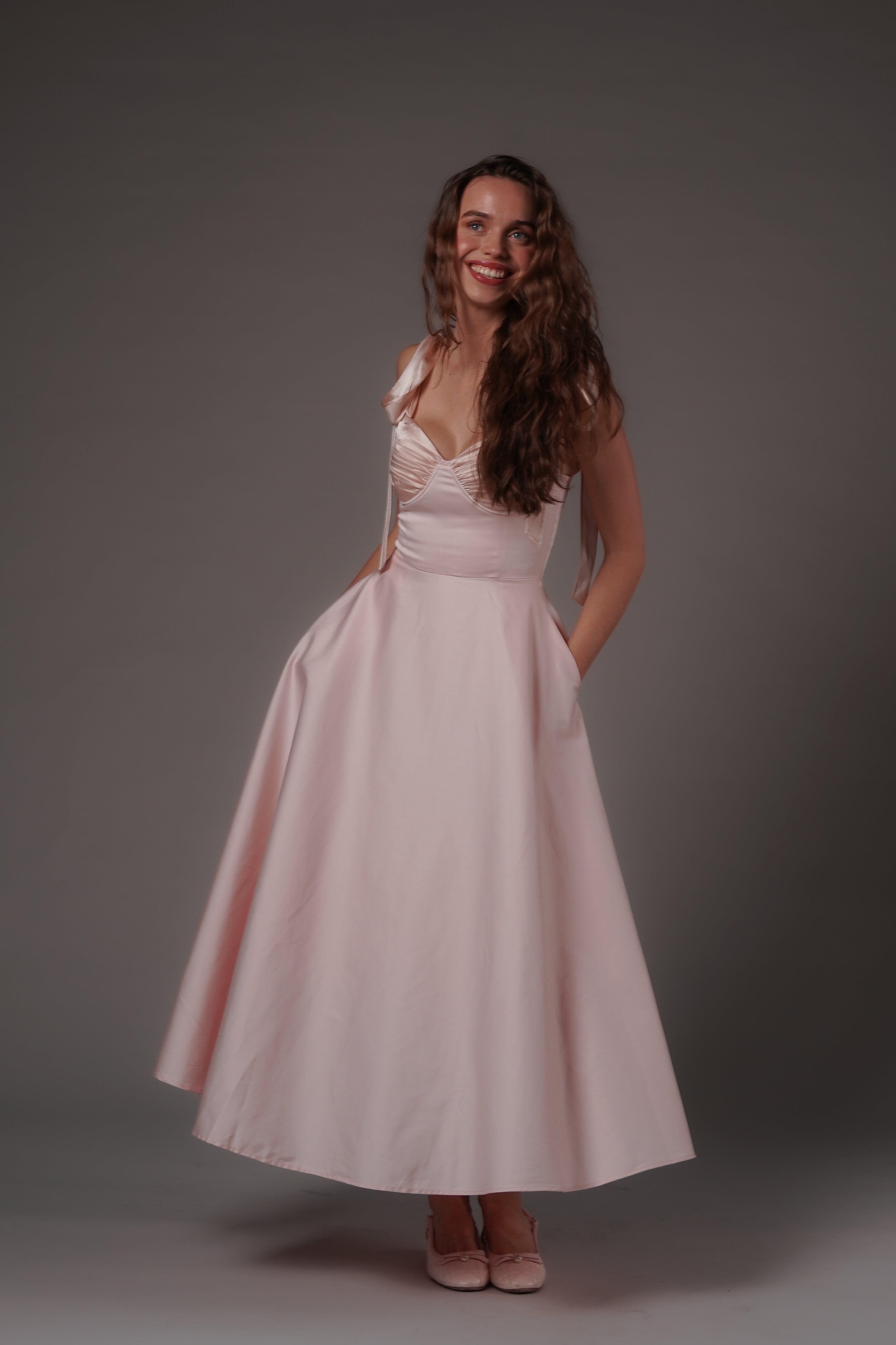 Ebba Midi Dress Pink