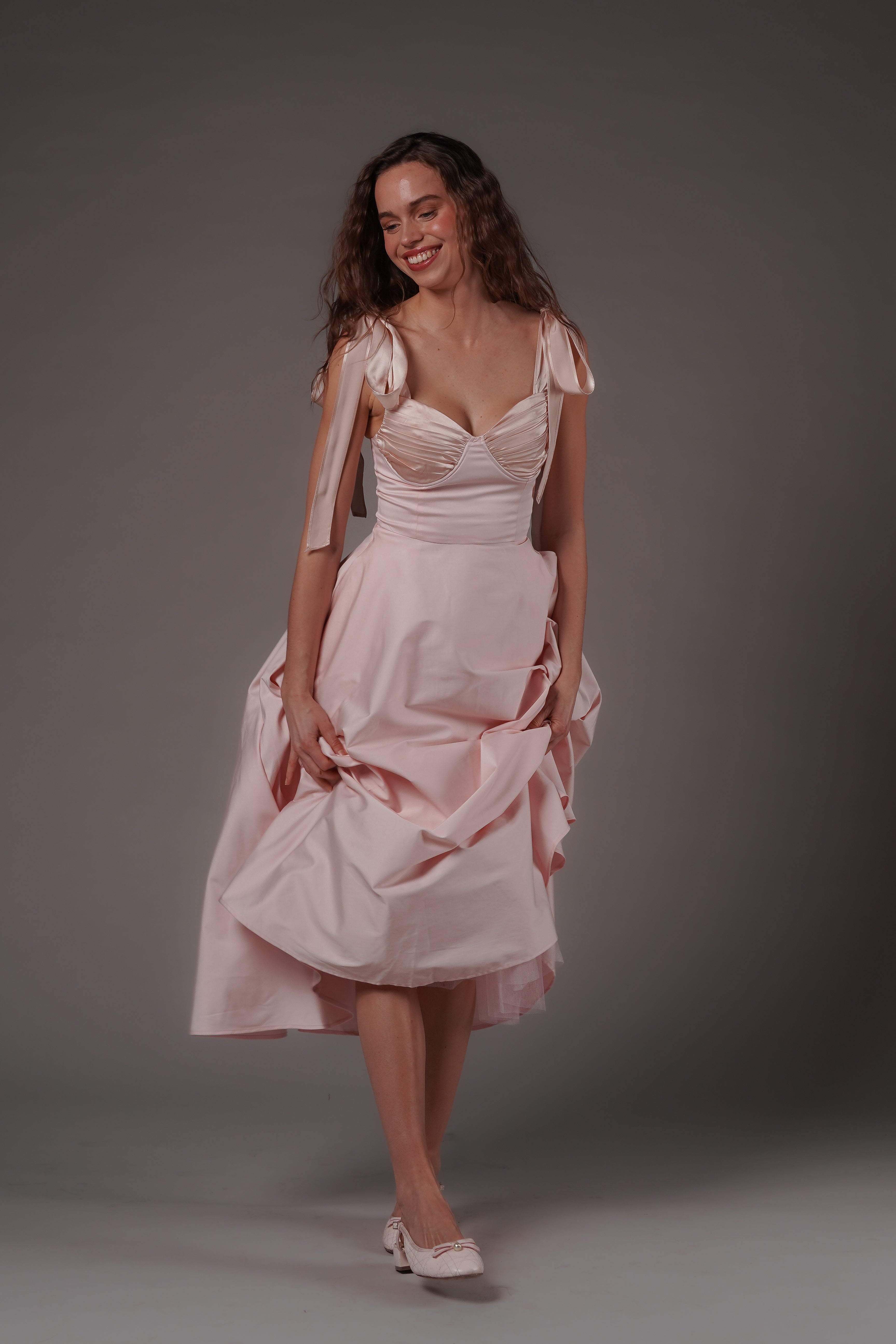 Ebba Midi Dress Pink