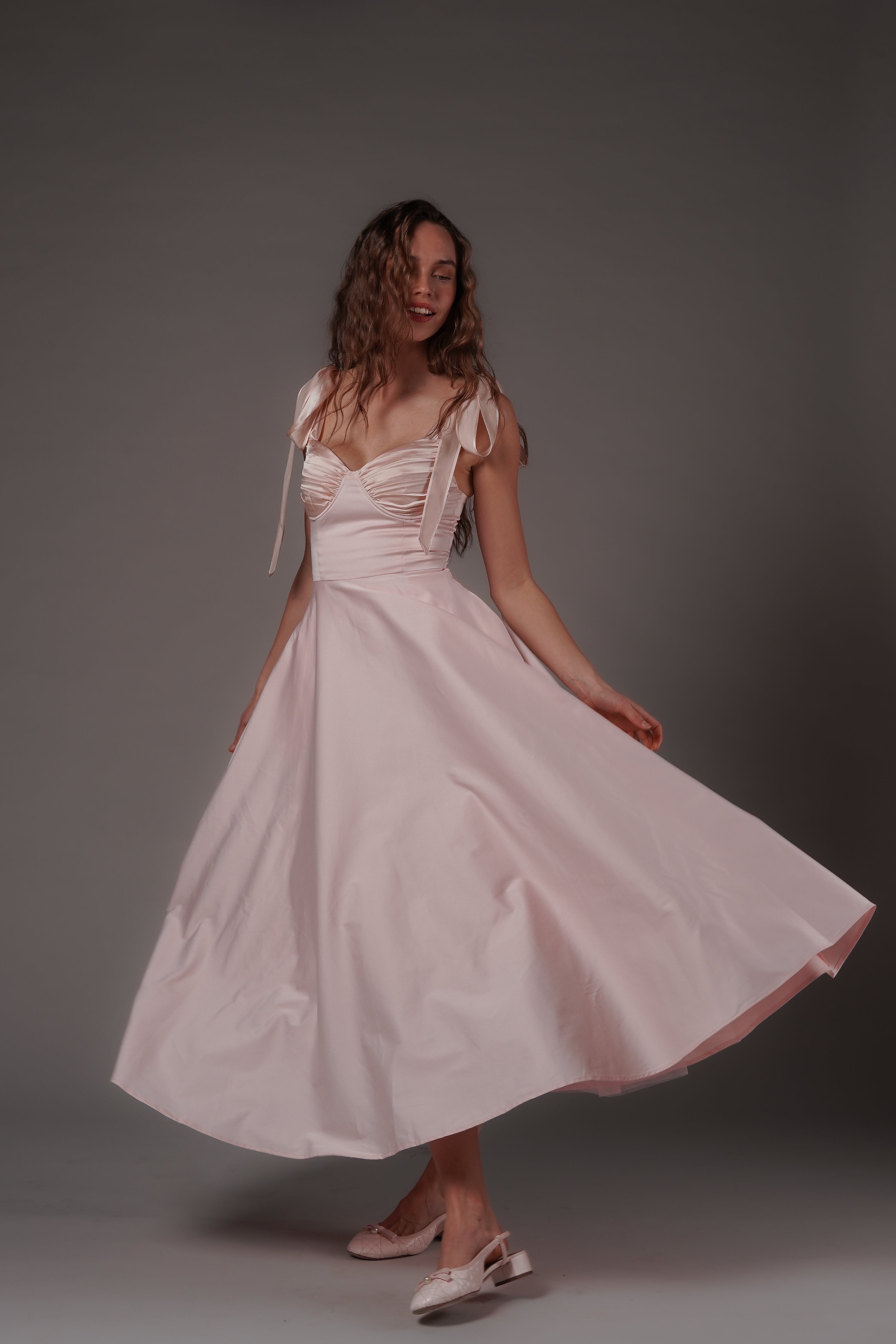 Ebba Midi Dress Pink