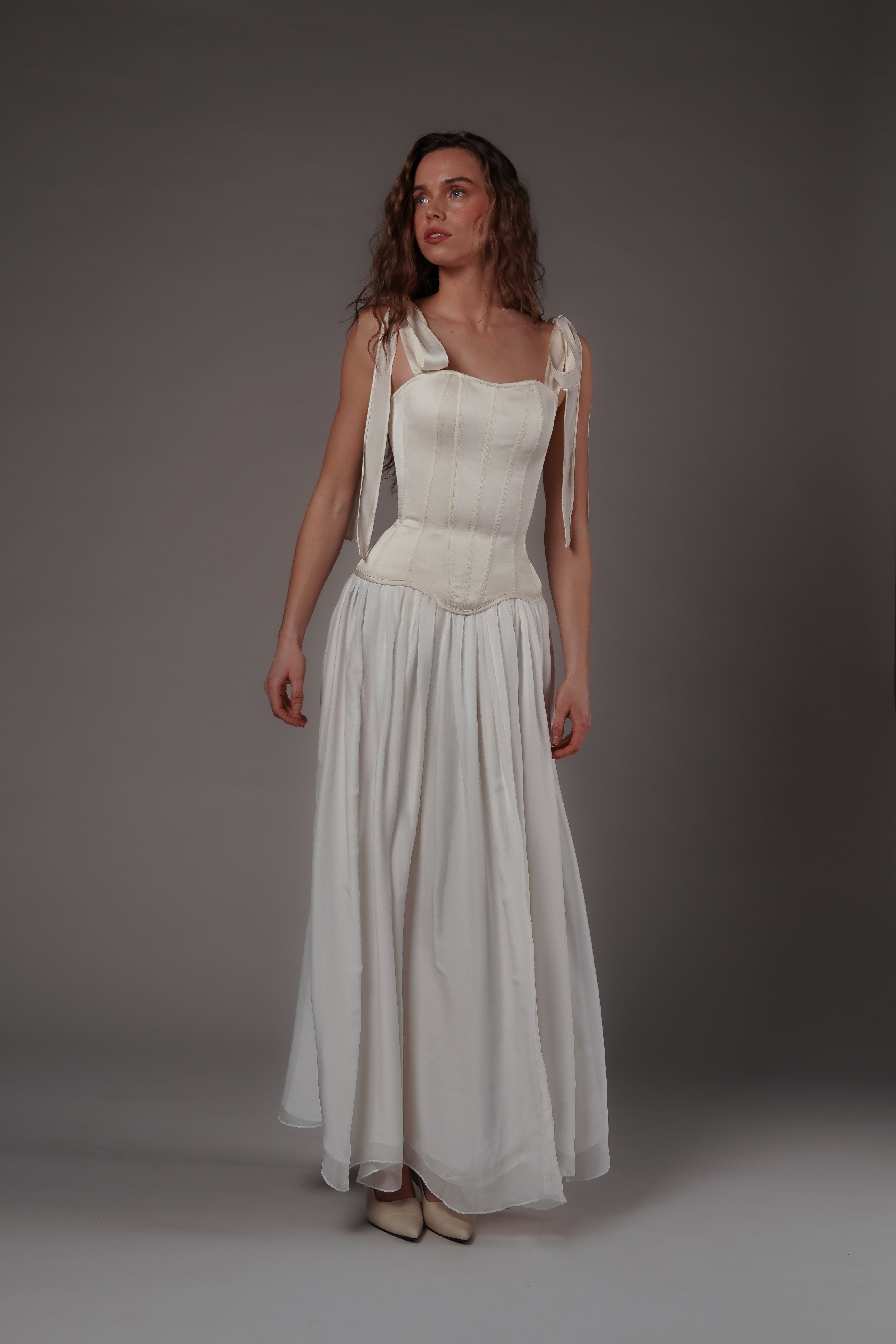 Regine Maxi Skirt Ivory