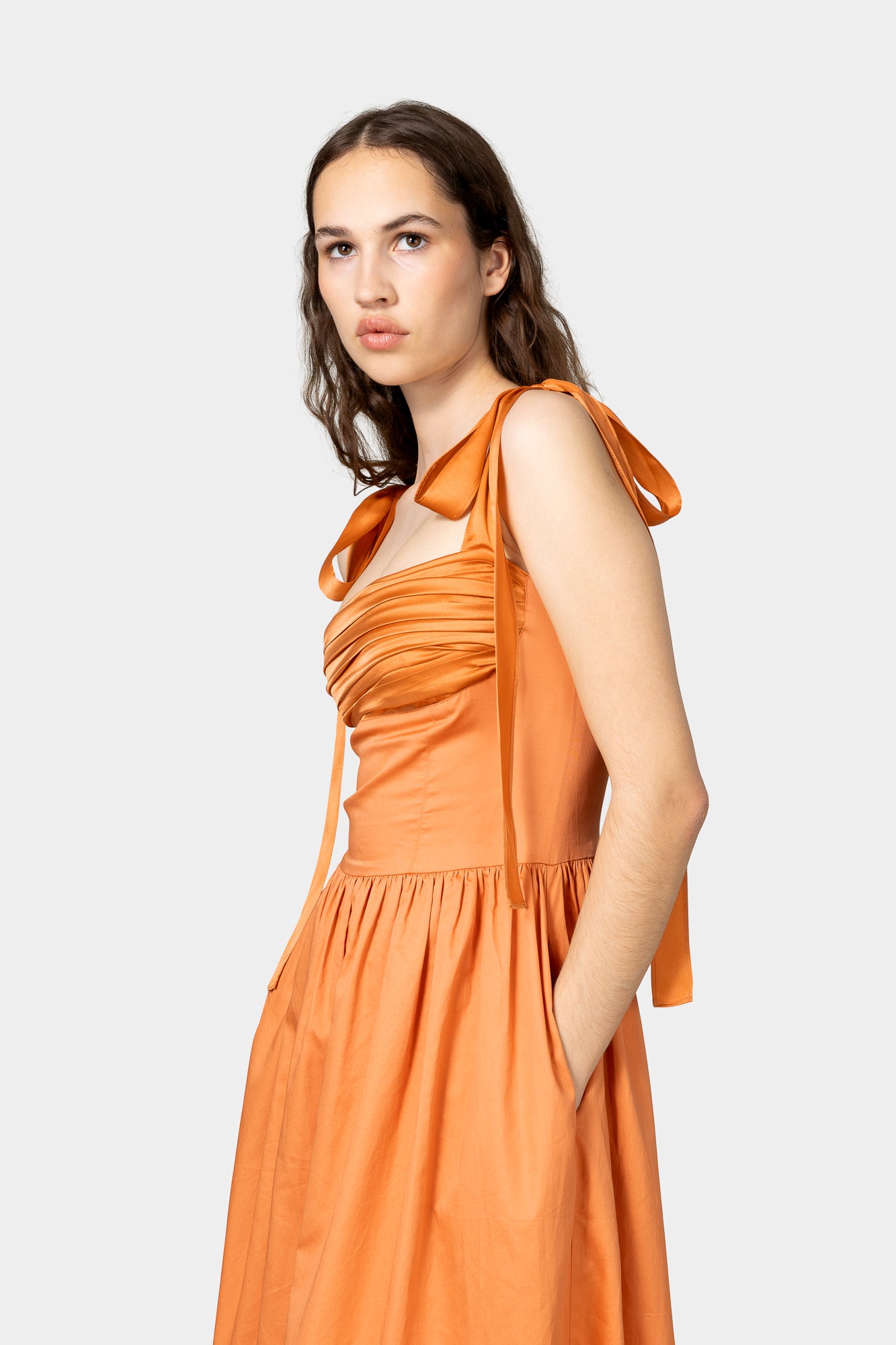 Elsa Maxi Dress Burnt Orange