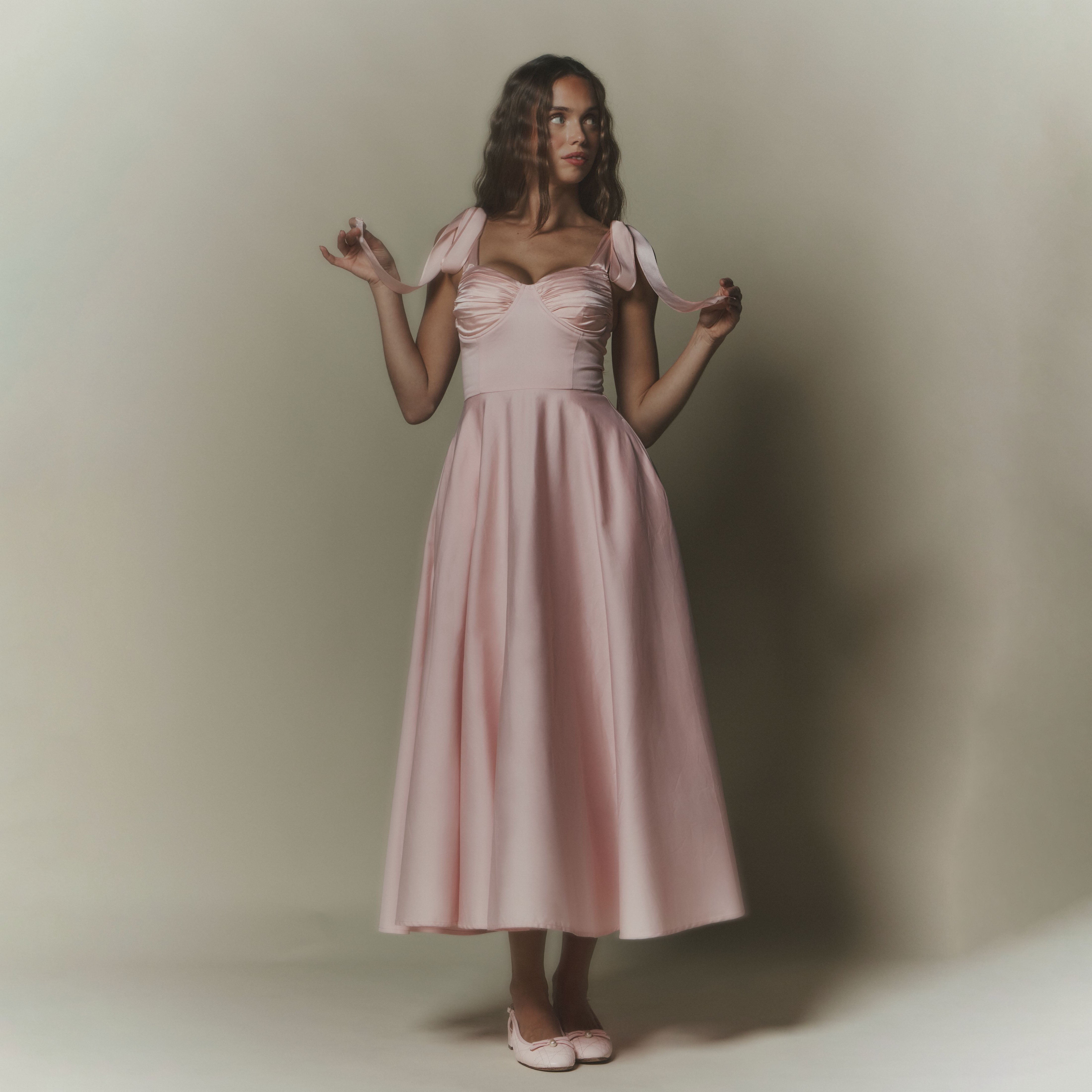 Ebba Midi Dress Pink
