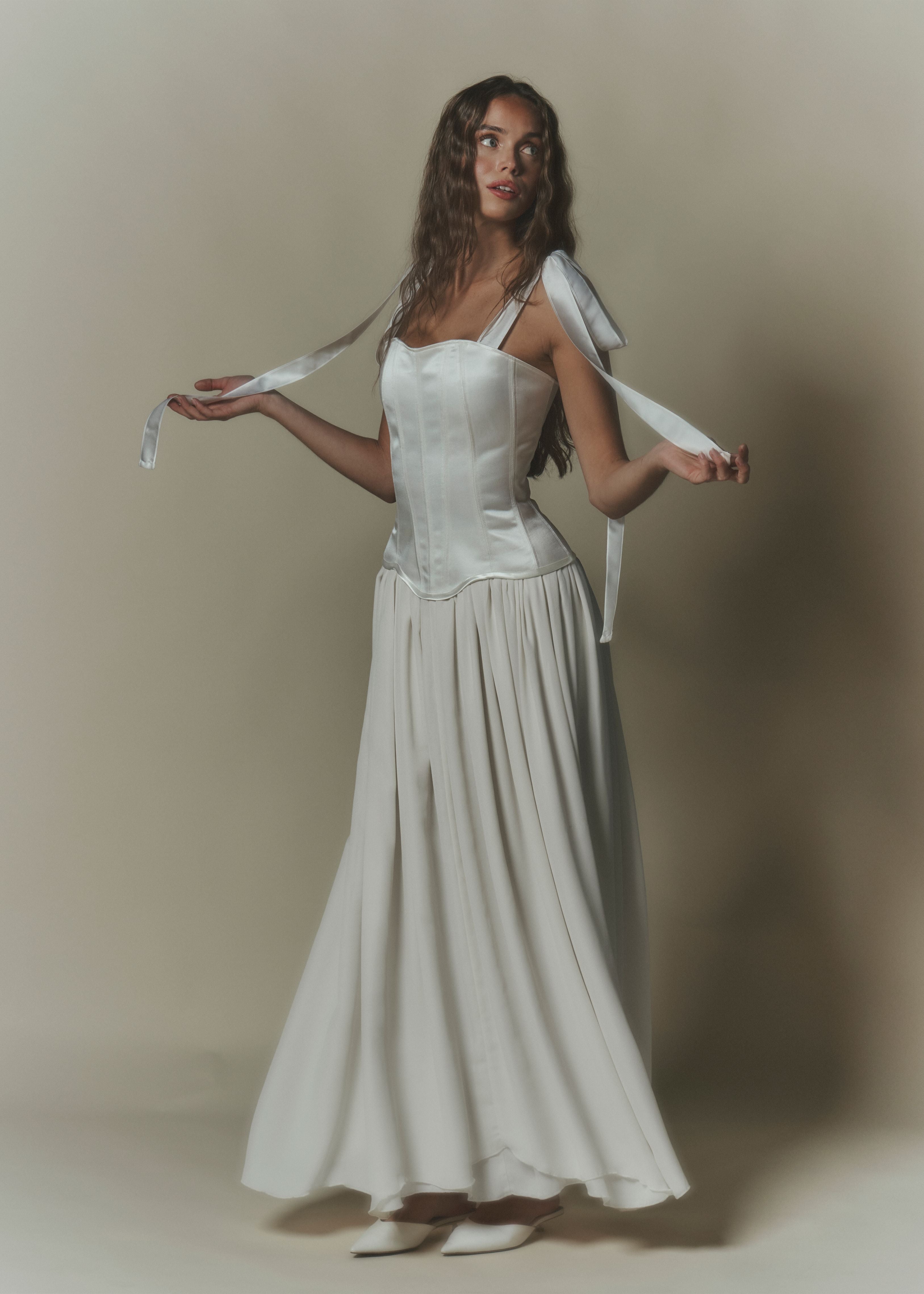 Regine Maxi Skirt Ivory