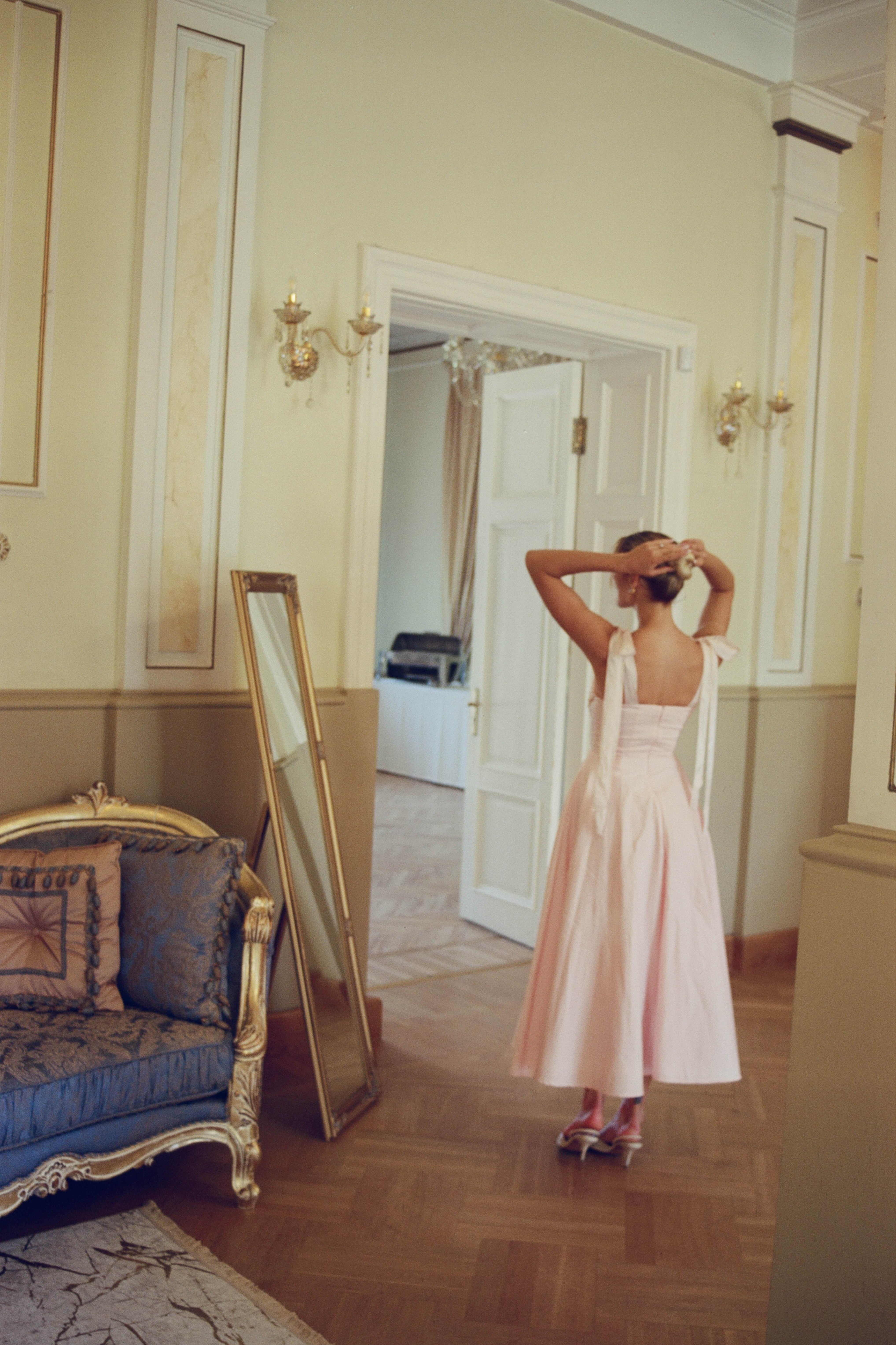 Ebba Midi Dress Pink
