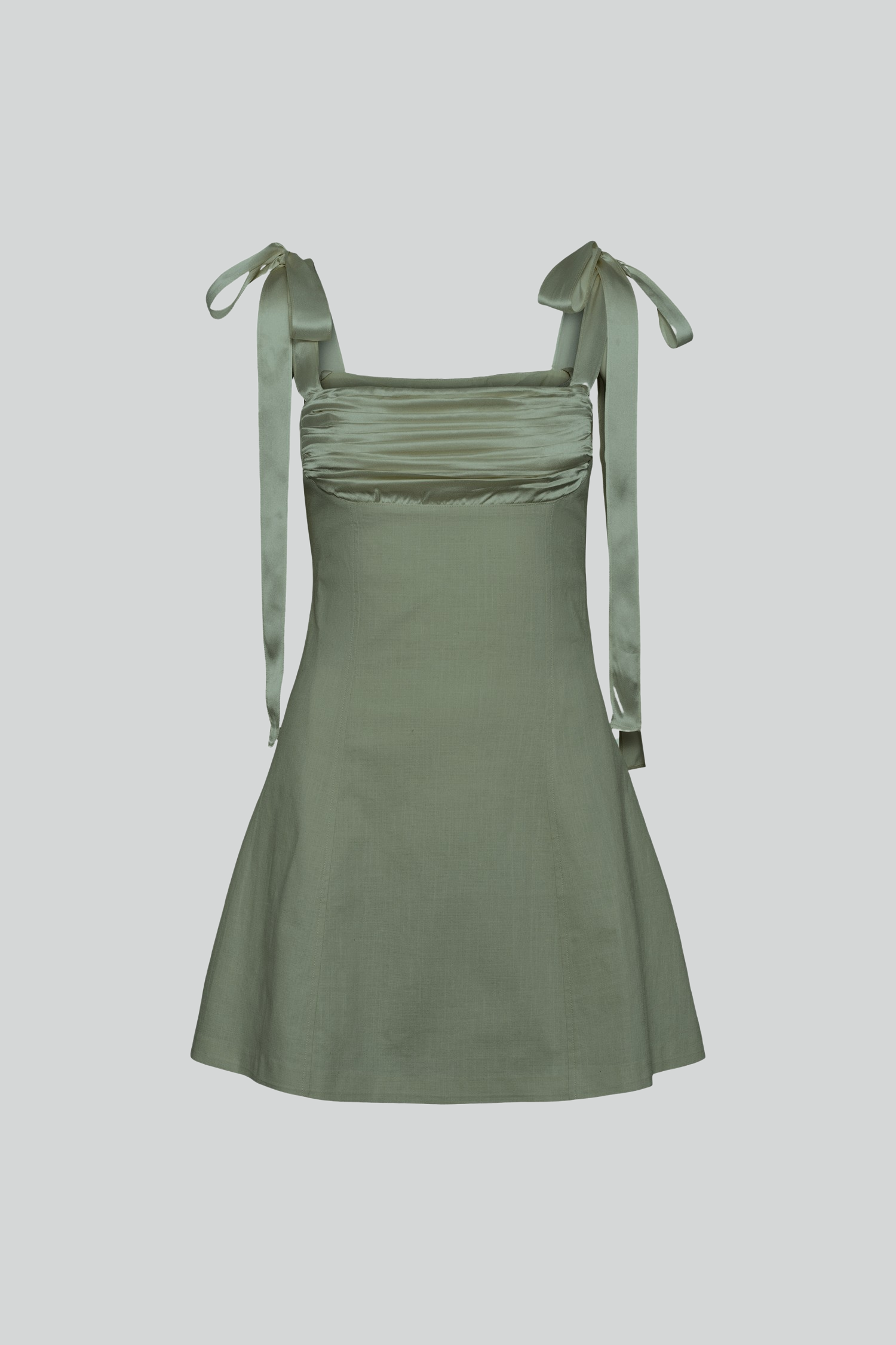 Ella fitted mini dress sage