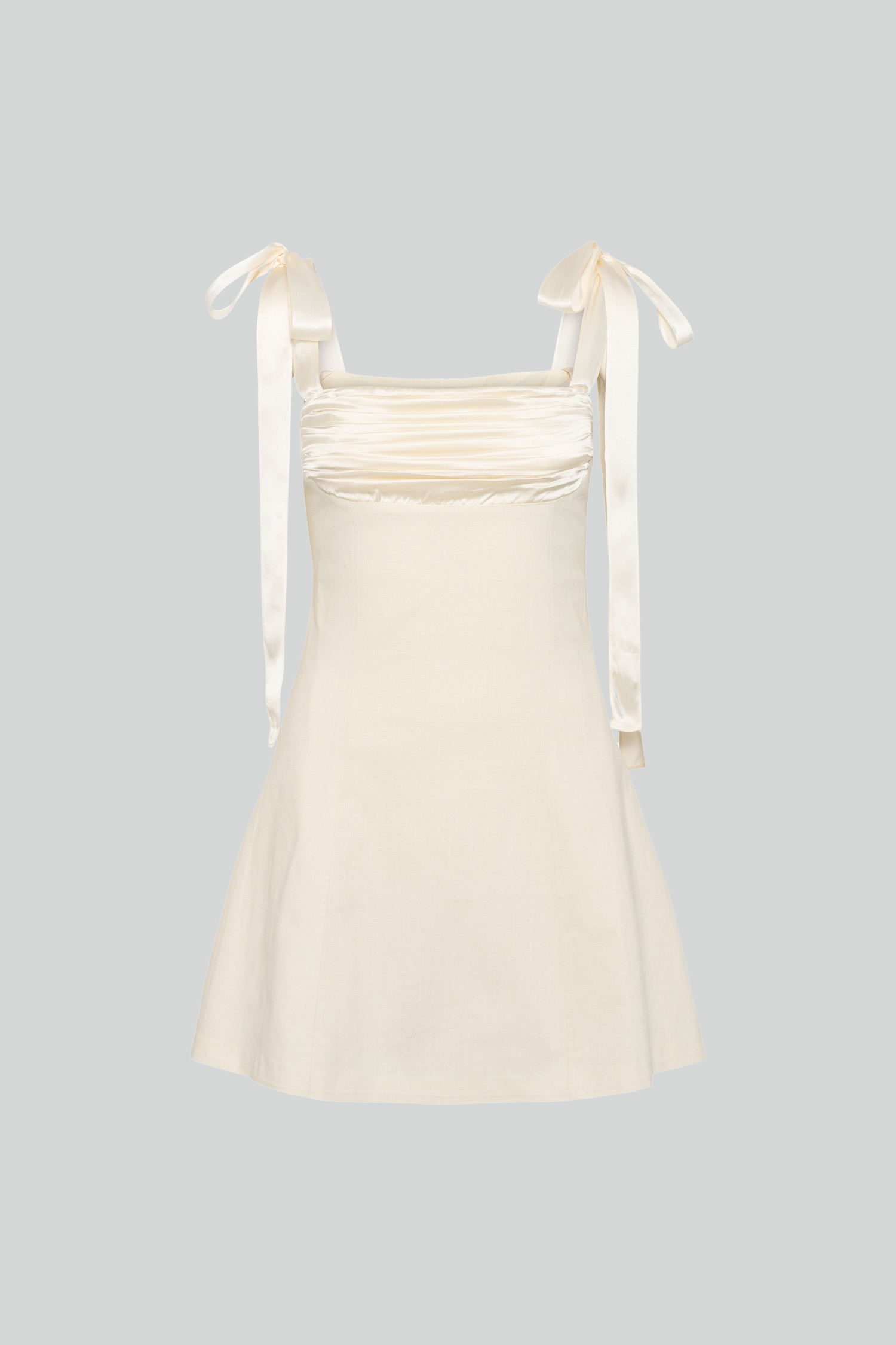 Ella fitted mini dress ivory