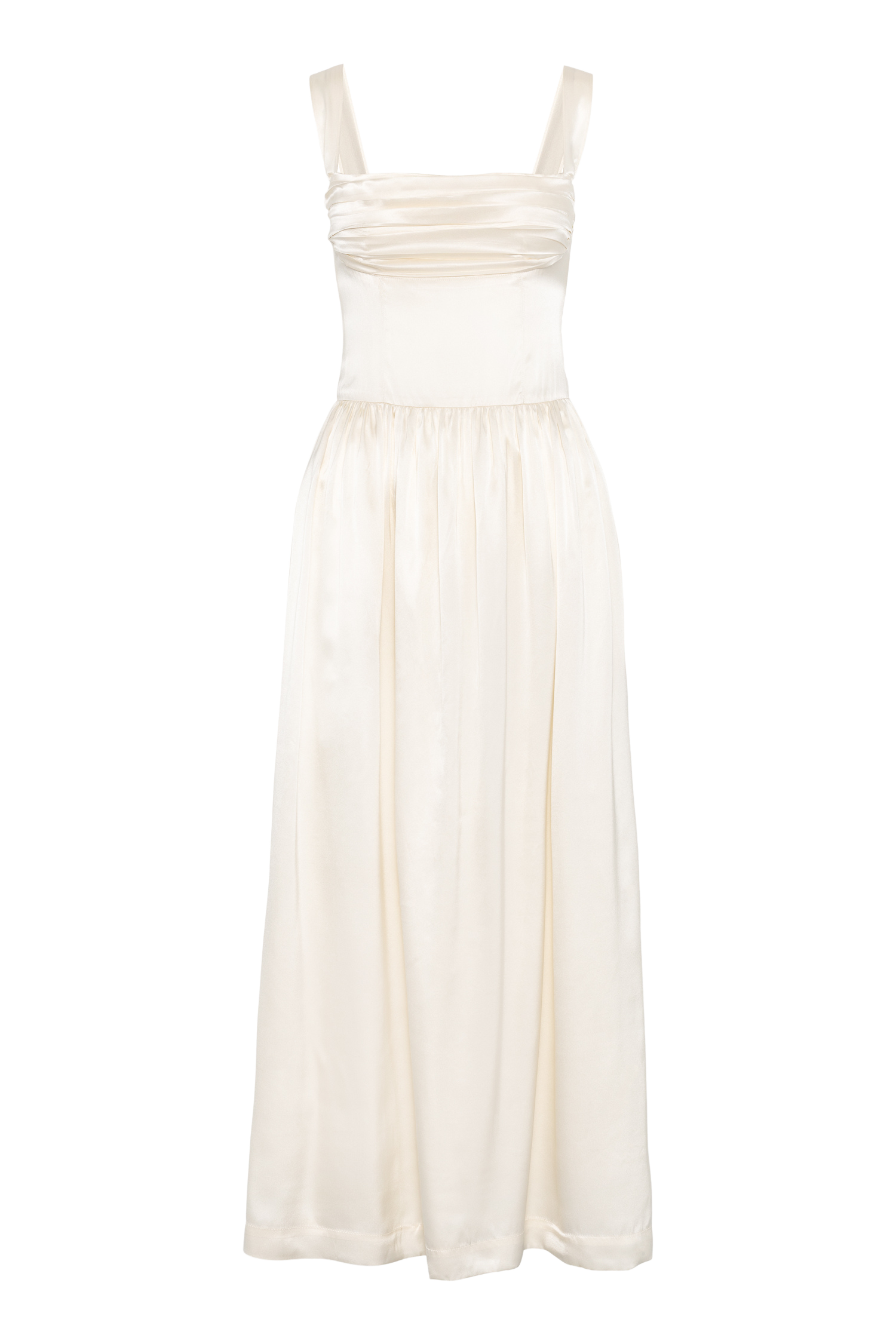 Elsa Maxi Dress Ivory 100% Silk