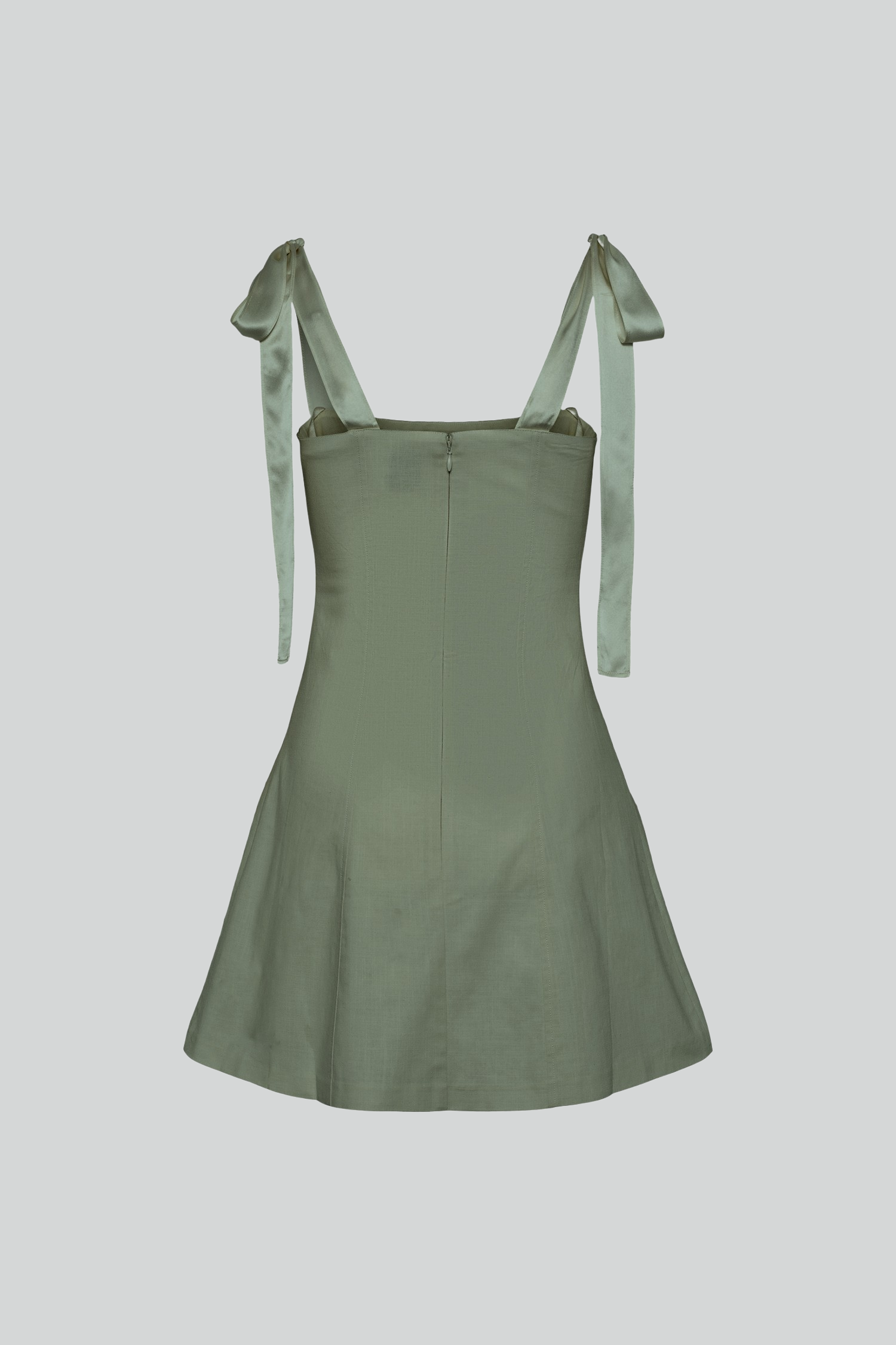 Ella fitted mini dress sage