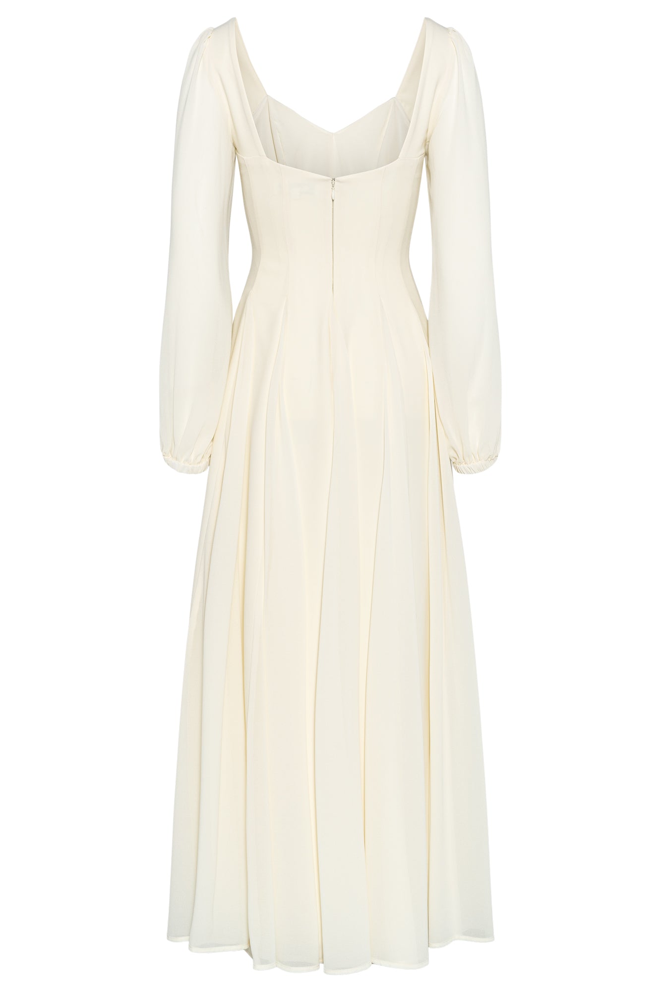Alette Maxi Dress Long Sleeves – Ivory Bridal & Wedding Dress