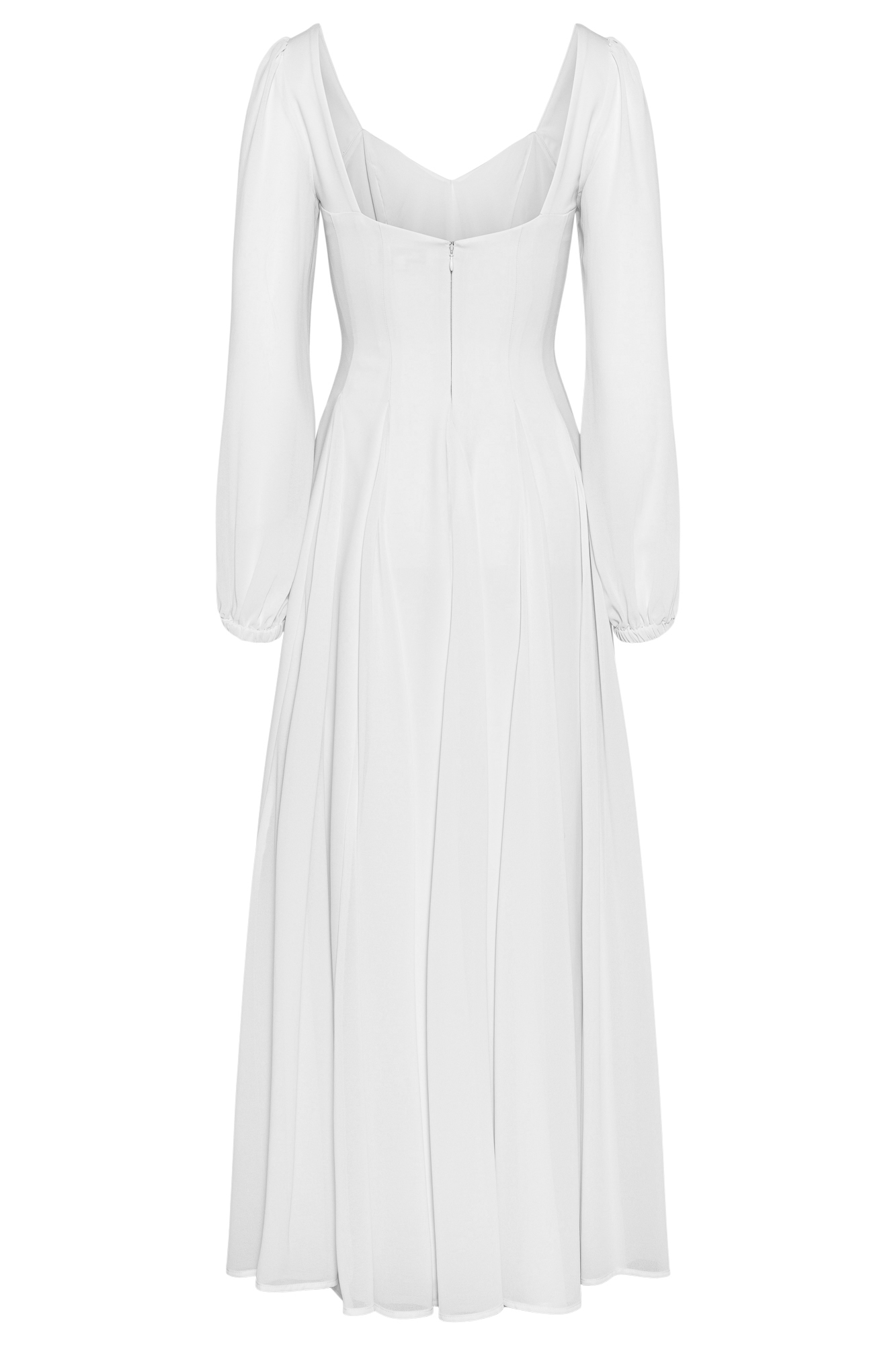 Alette Maxi Dress Long Sleeves White