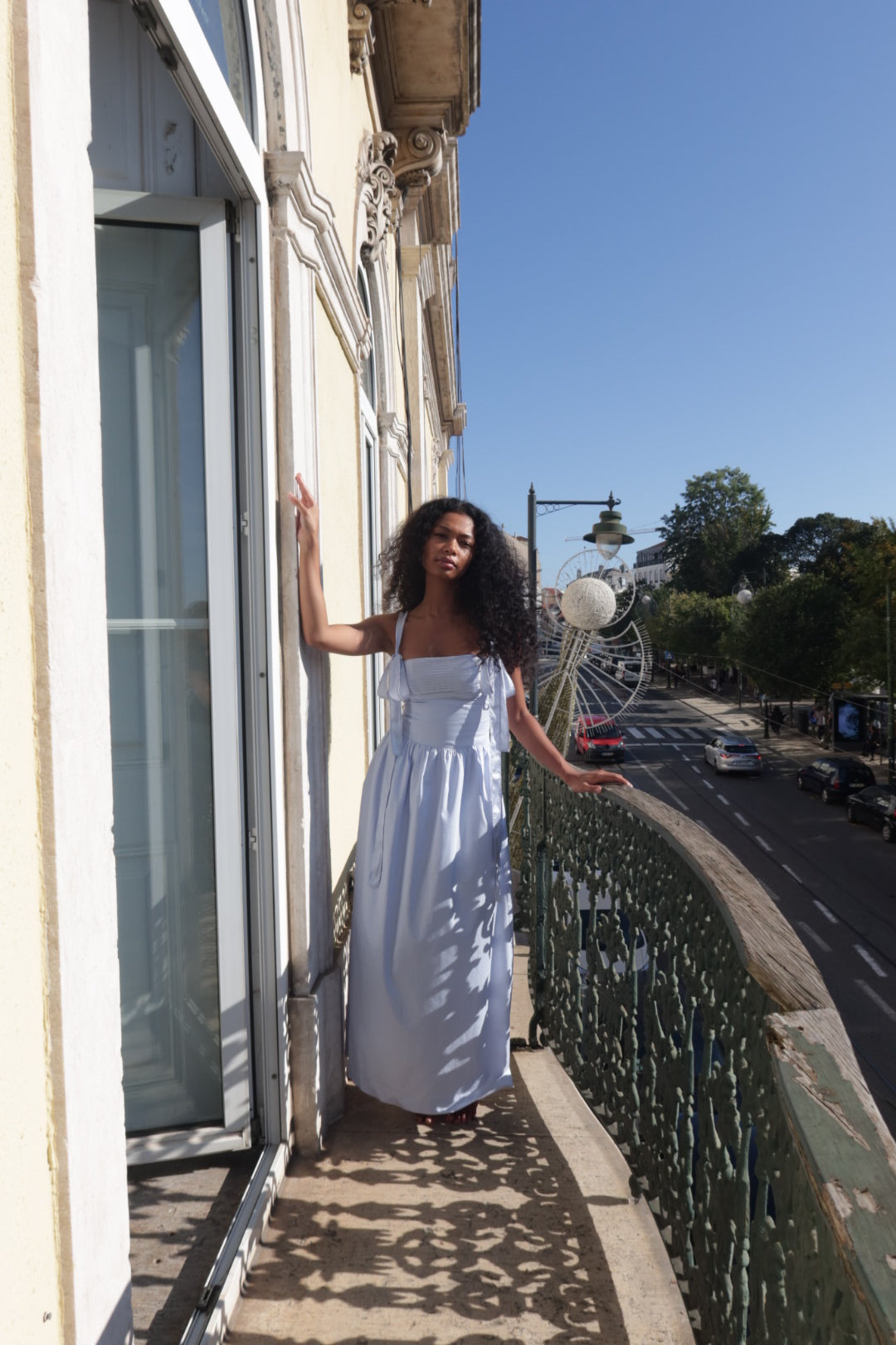 Elsa Maxi Dress Baby Blue