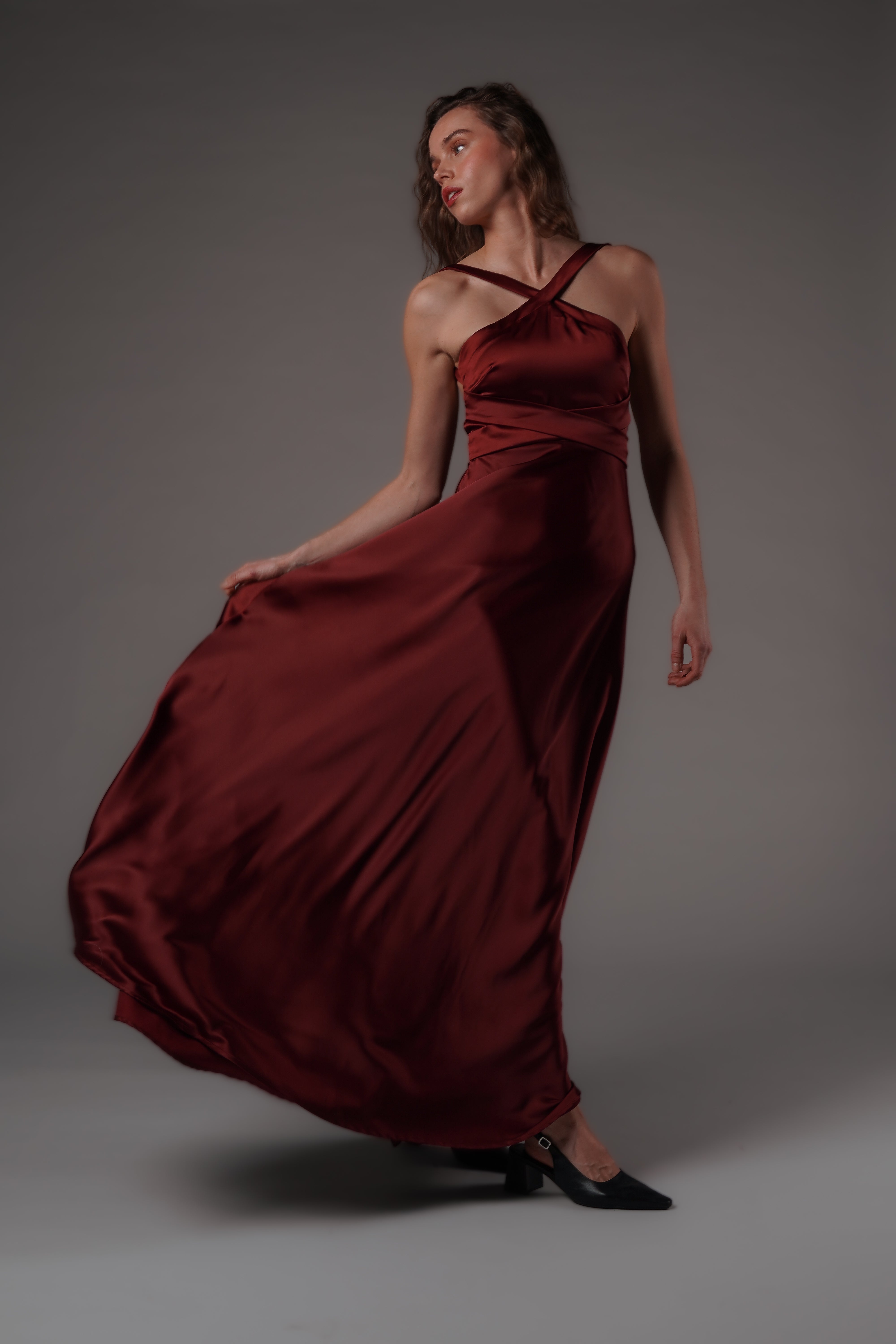 Charlotte Maxi Dress Burgundy