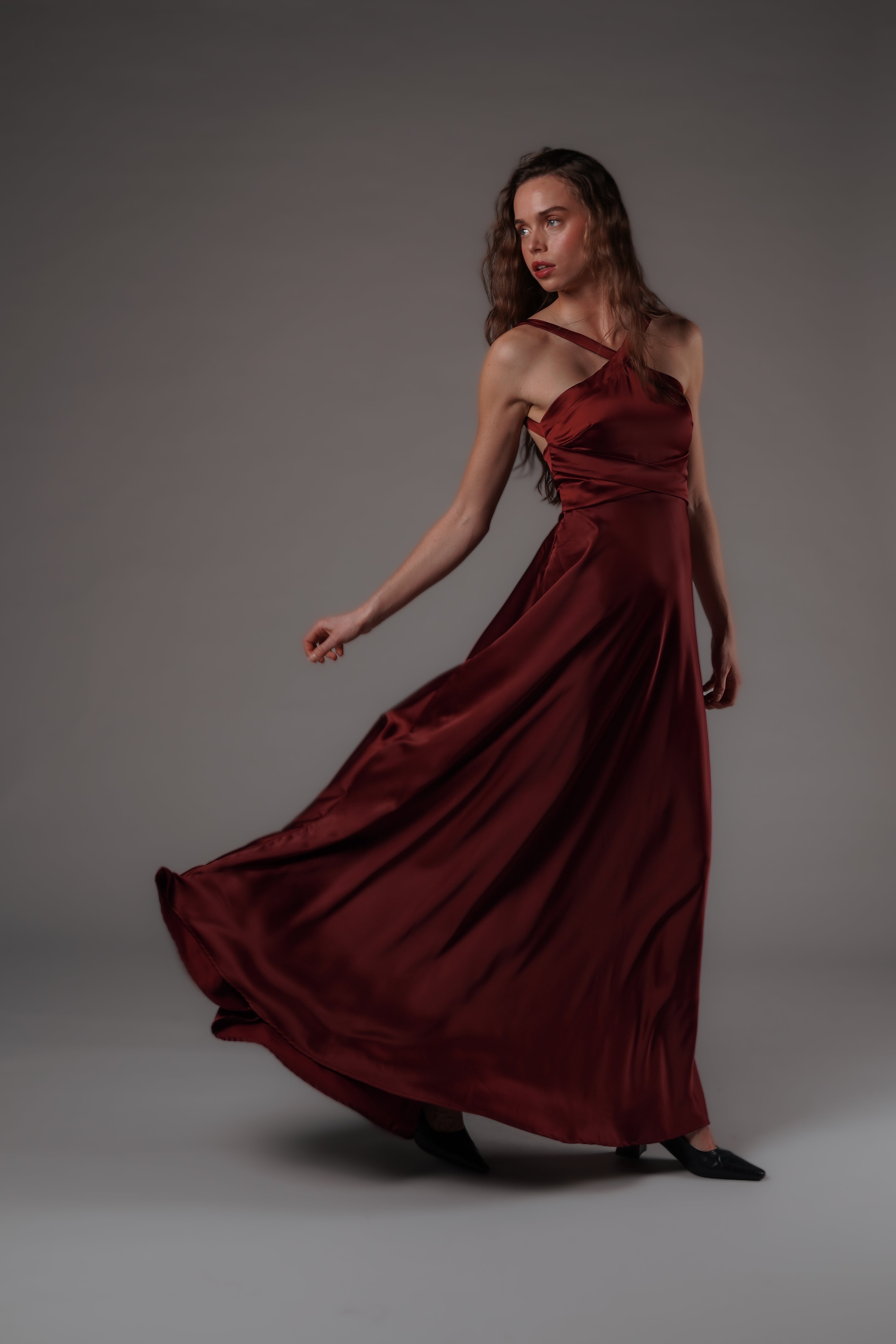 Charlotte Maxi Dress Burgundy