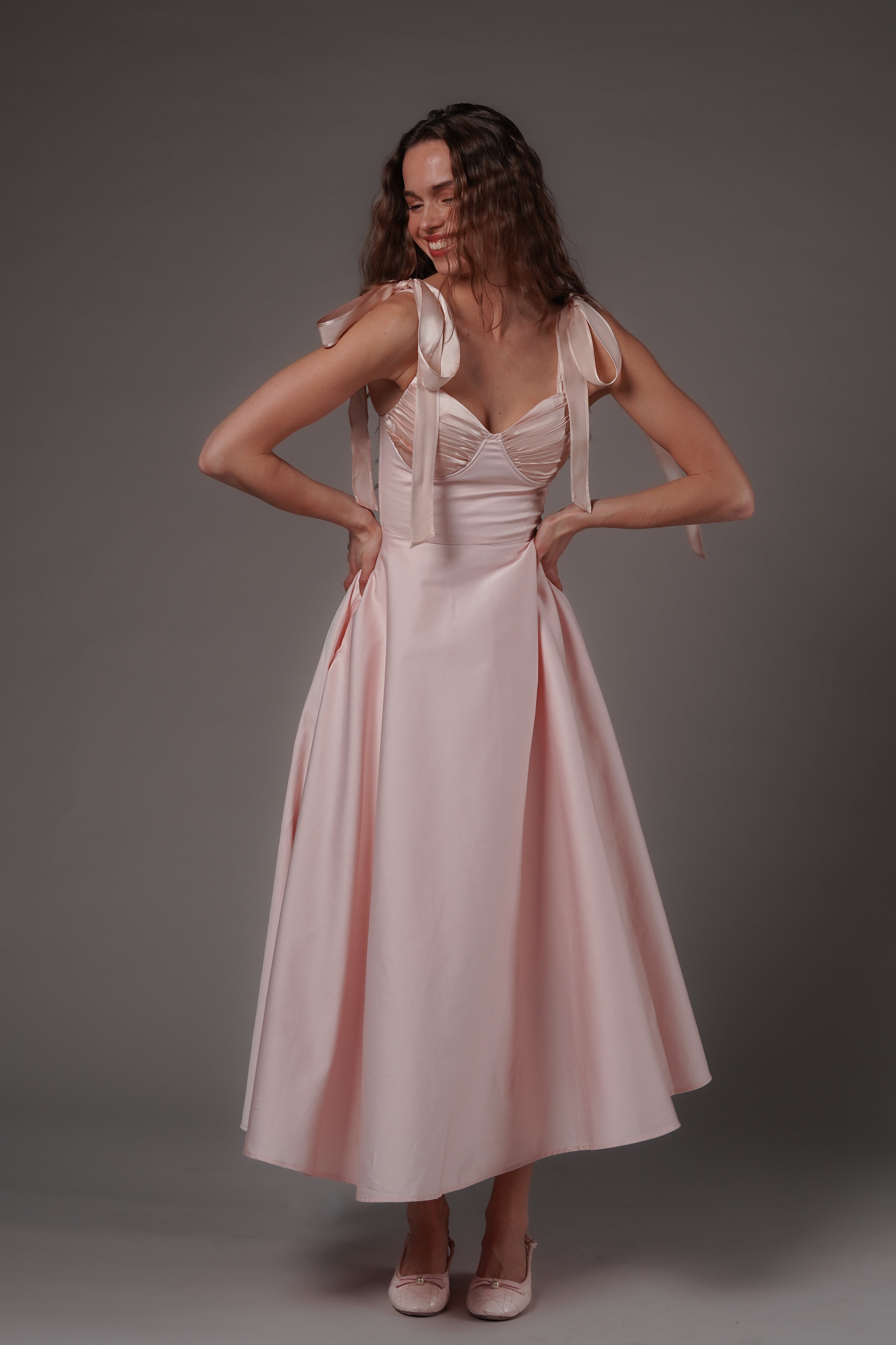 Ebba Midi Dress Pink