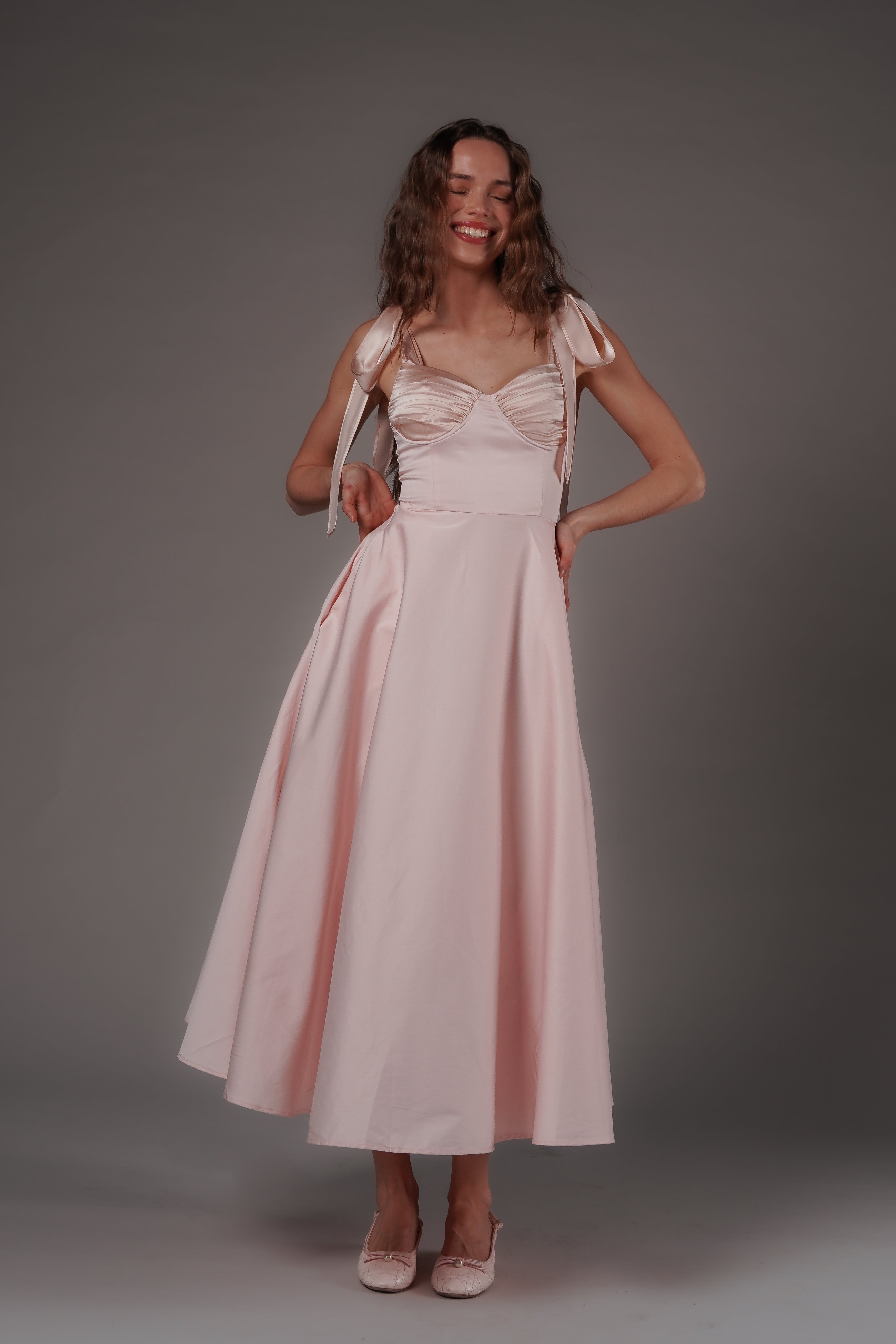 Ebba Midi Dress Pink