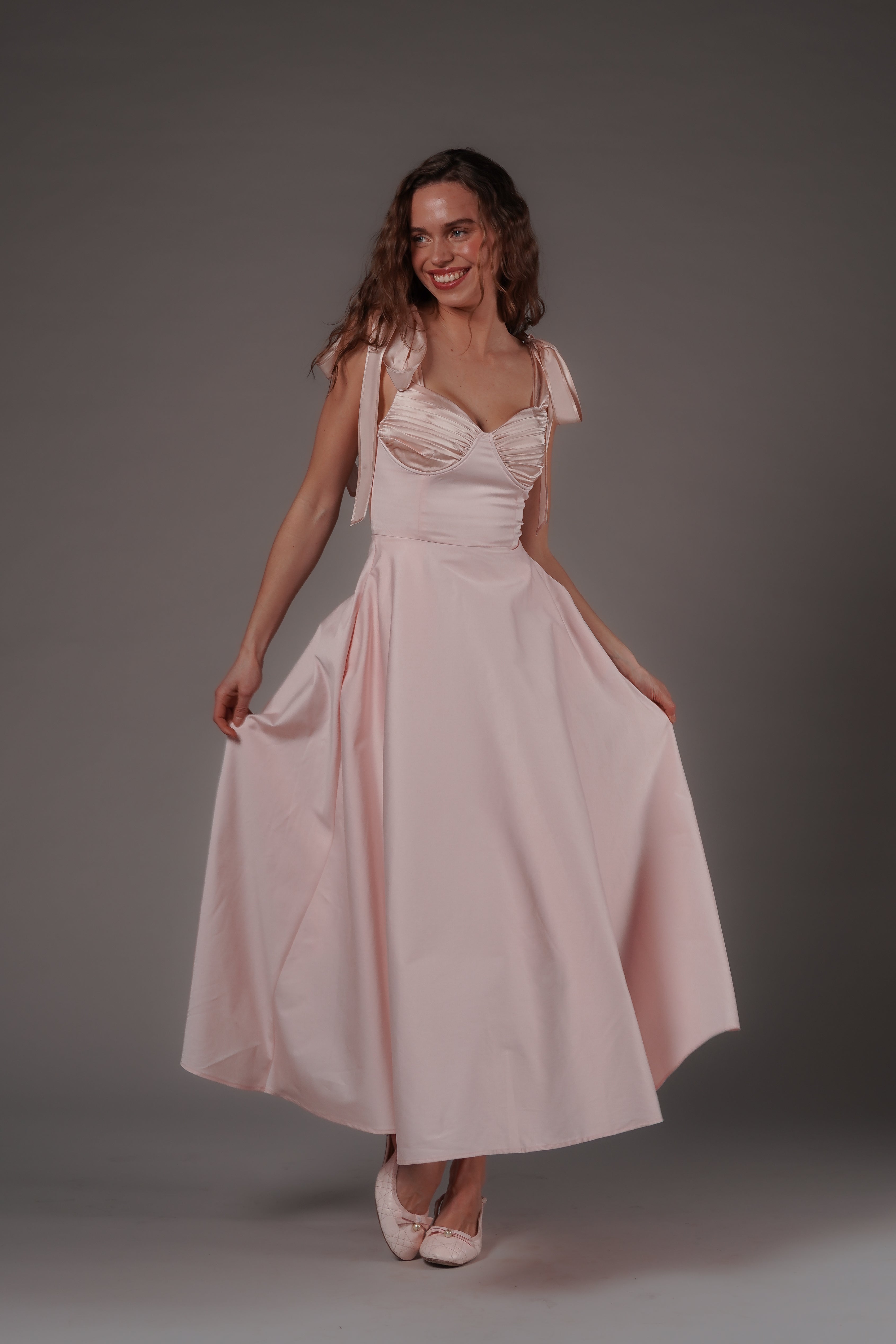 Ebba Midi Dress Pink