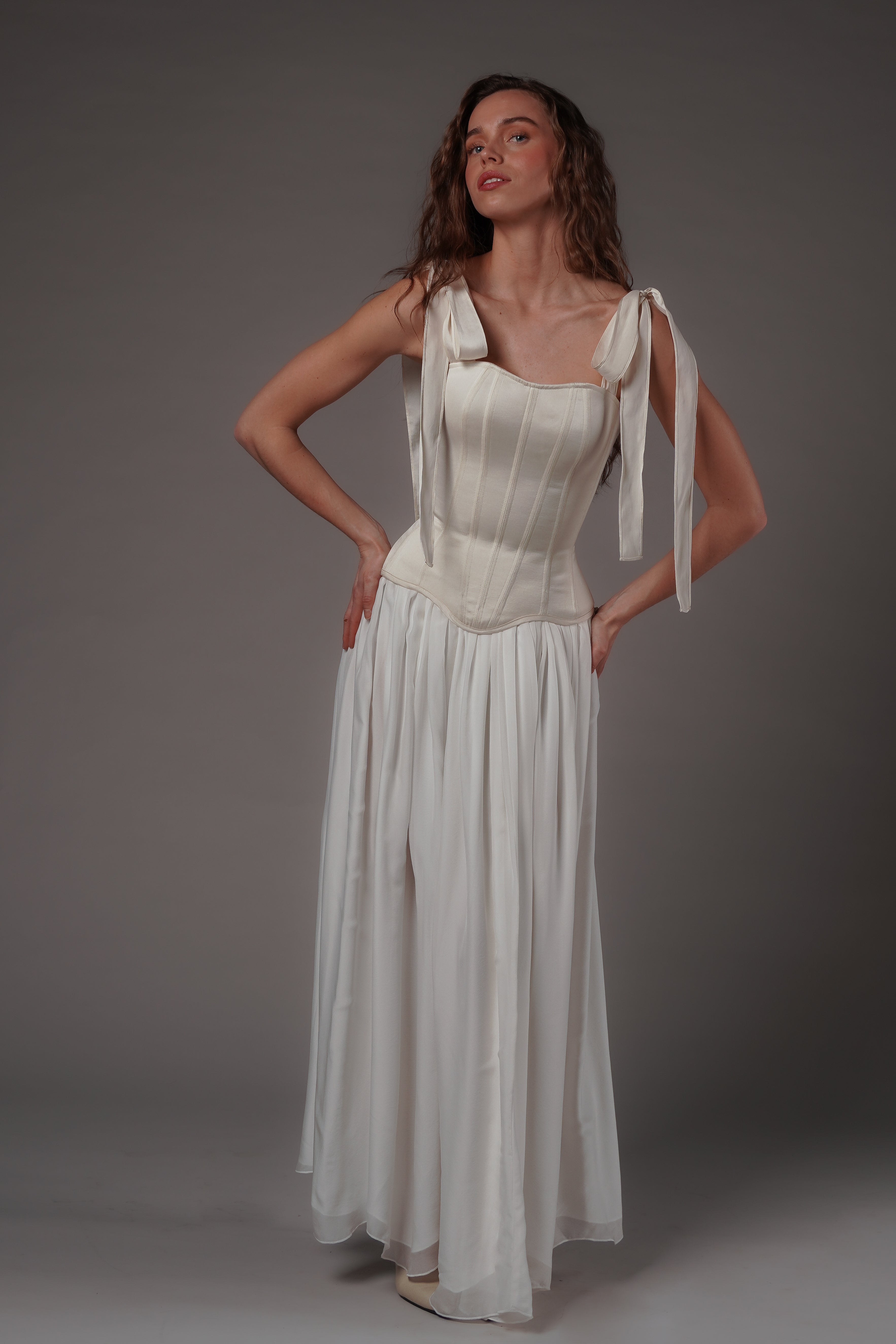 Regine Maxi Skirt Ivory