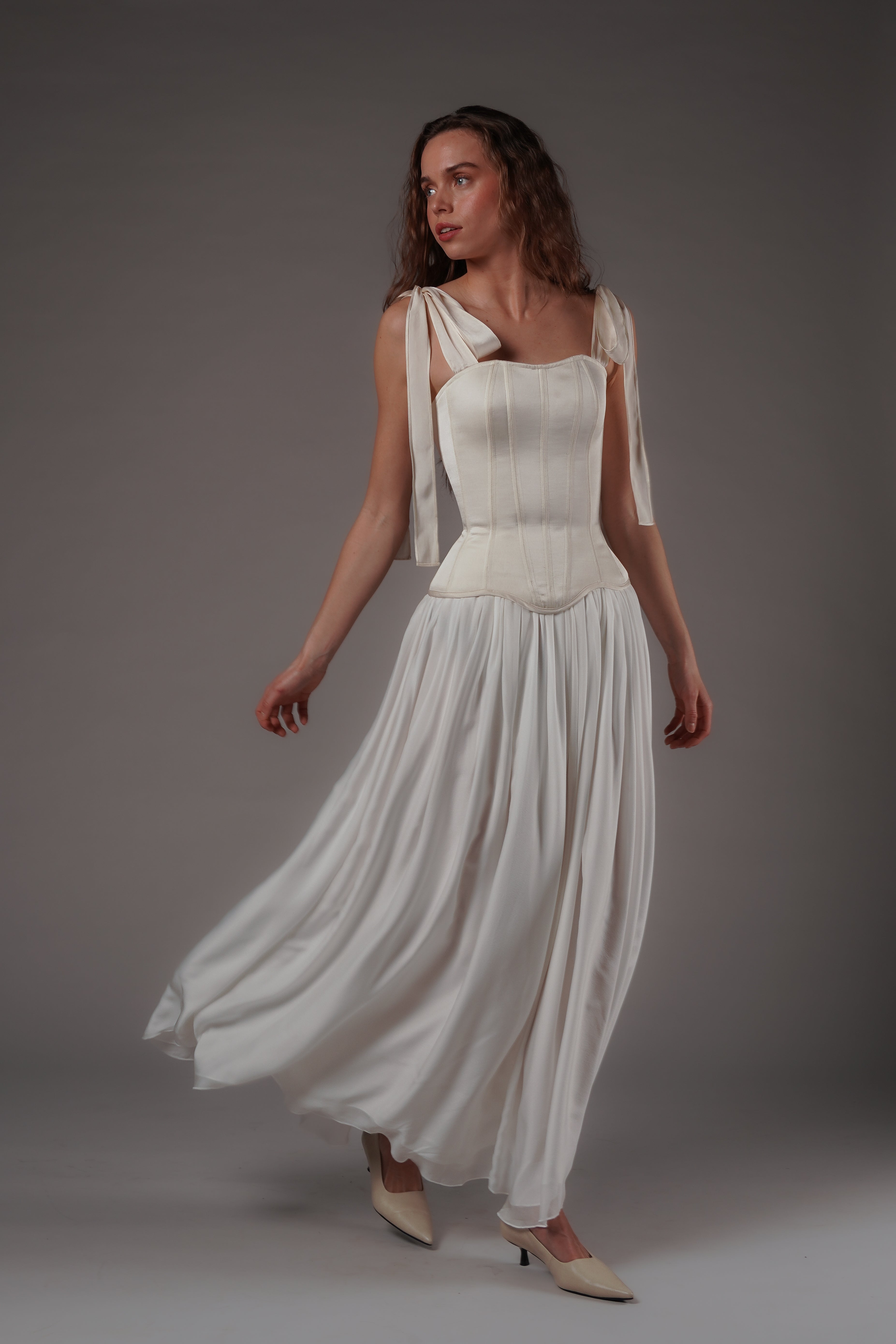 Regine Maxi Skirt Ivory