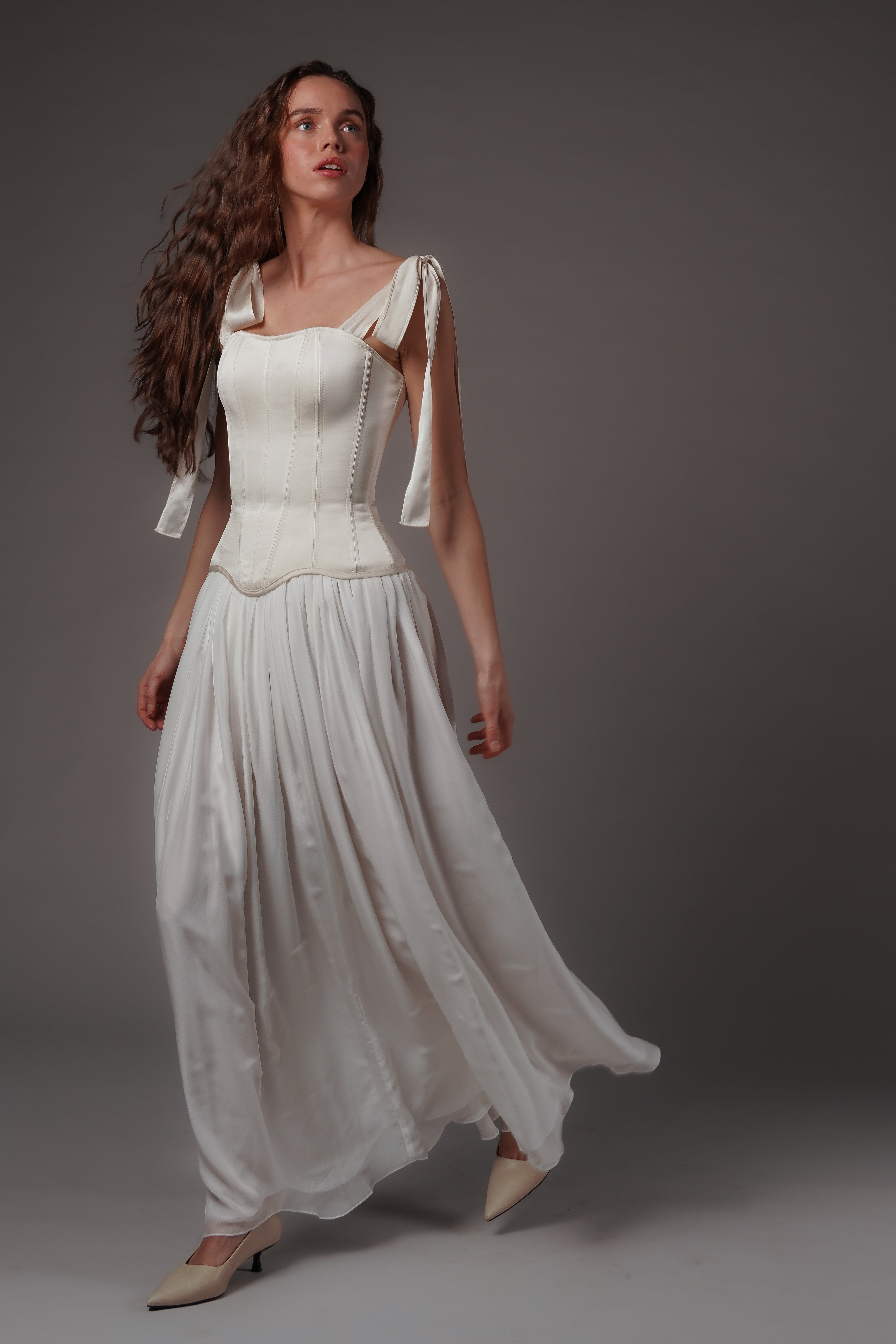 Regine Maxi Skirt Ivory