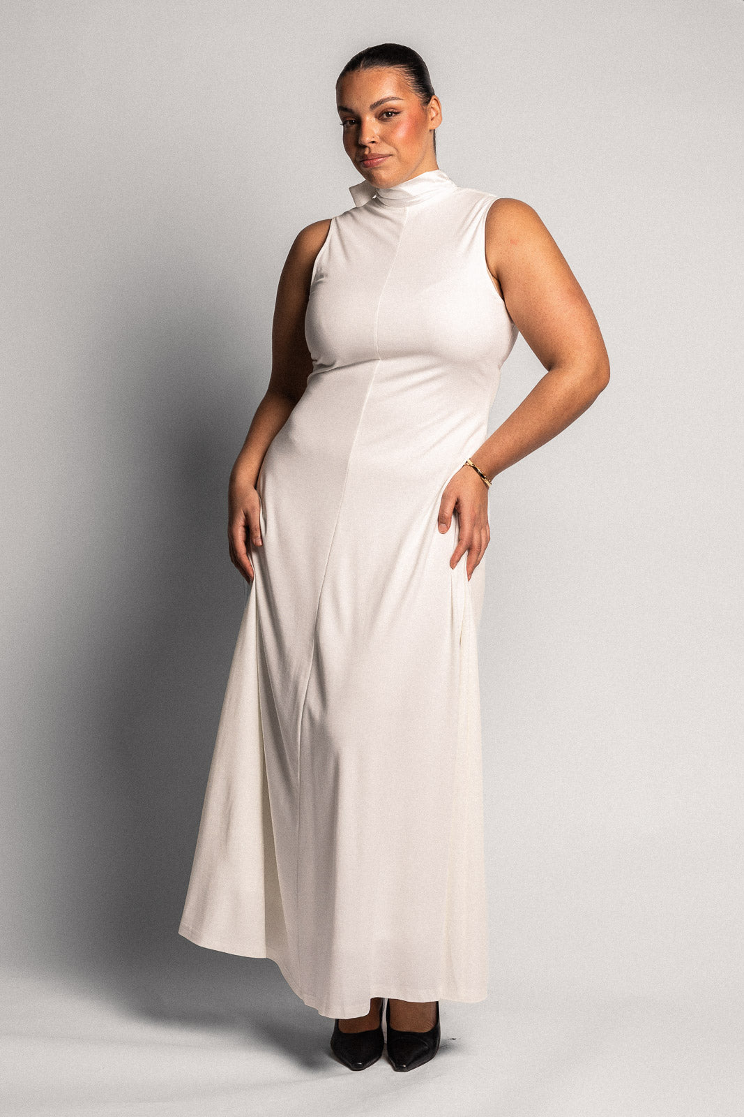 Tuva Turtleneck Maxi White