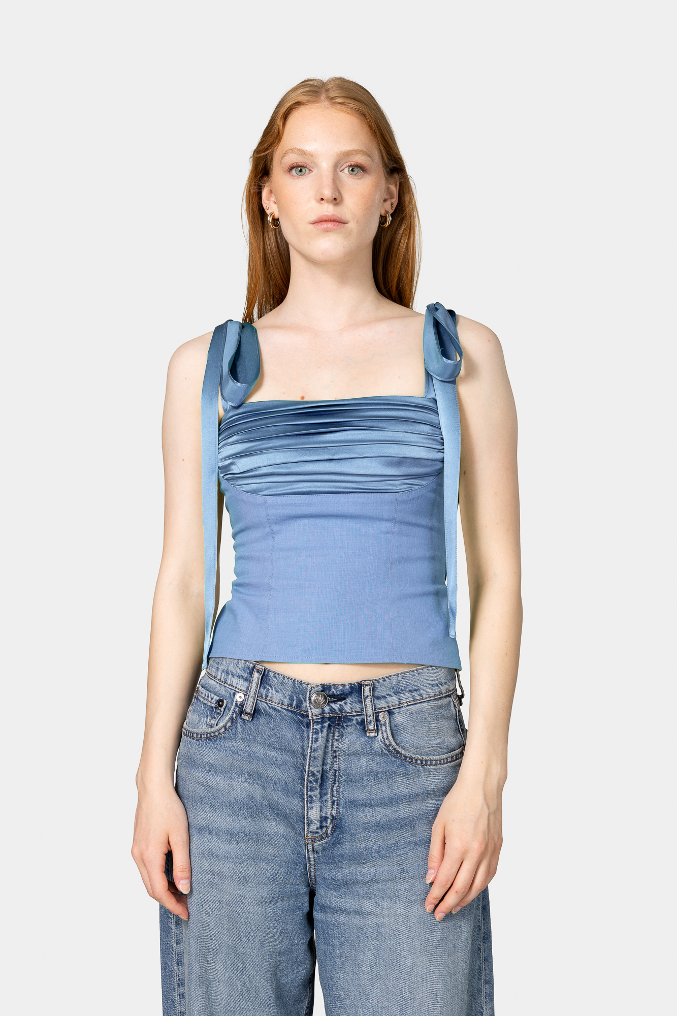 Elsa Bustier Steel Blue