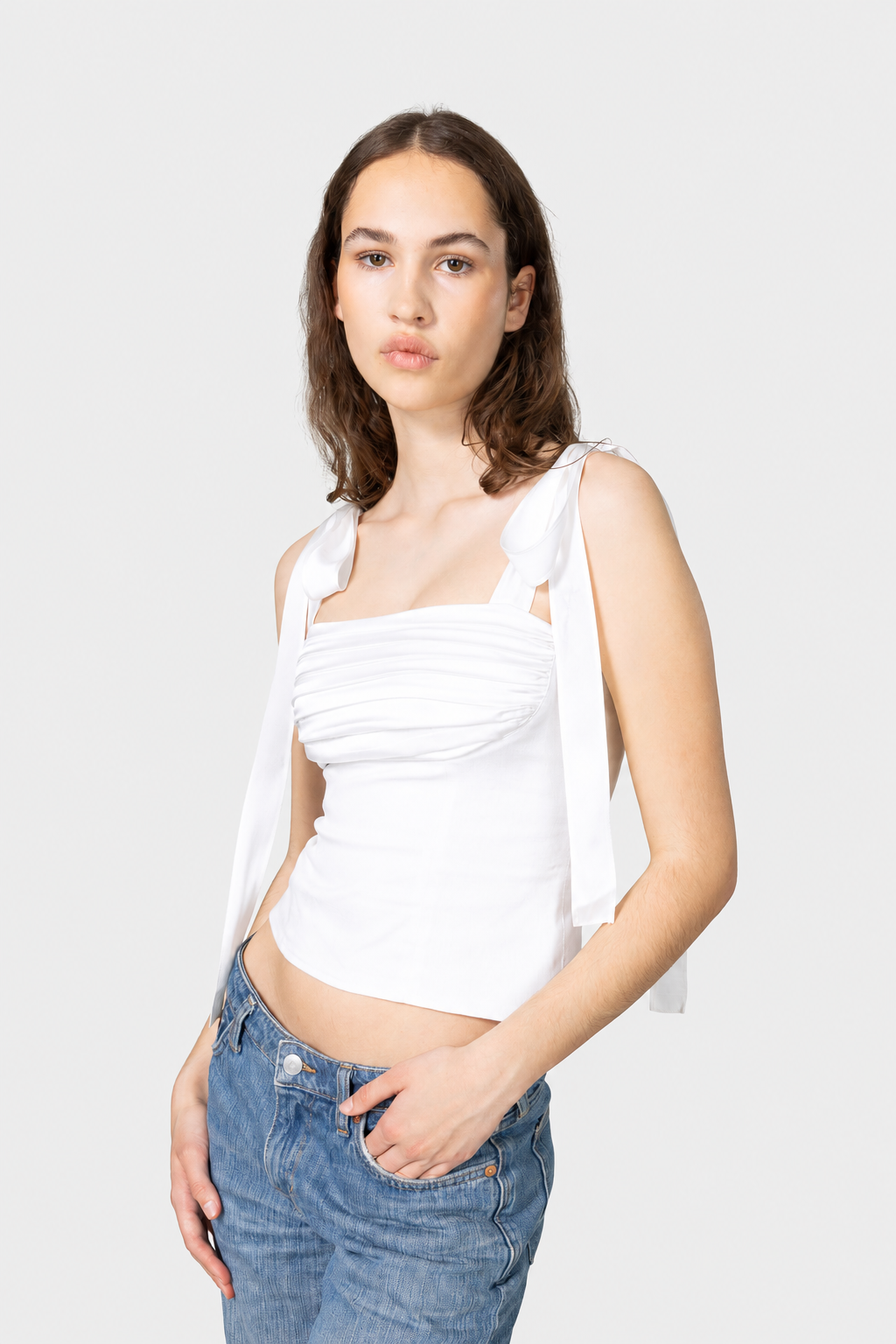 Elsa Bustier White