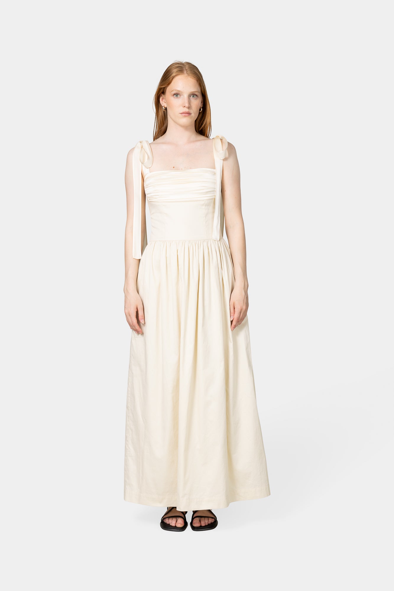 Elsa Maxi Dress Ivory - Main Image