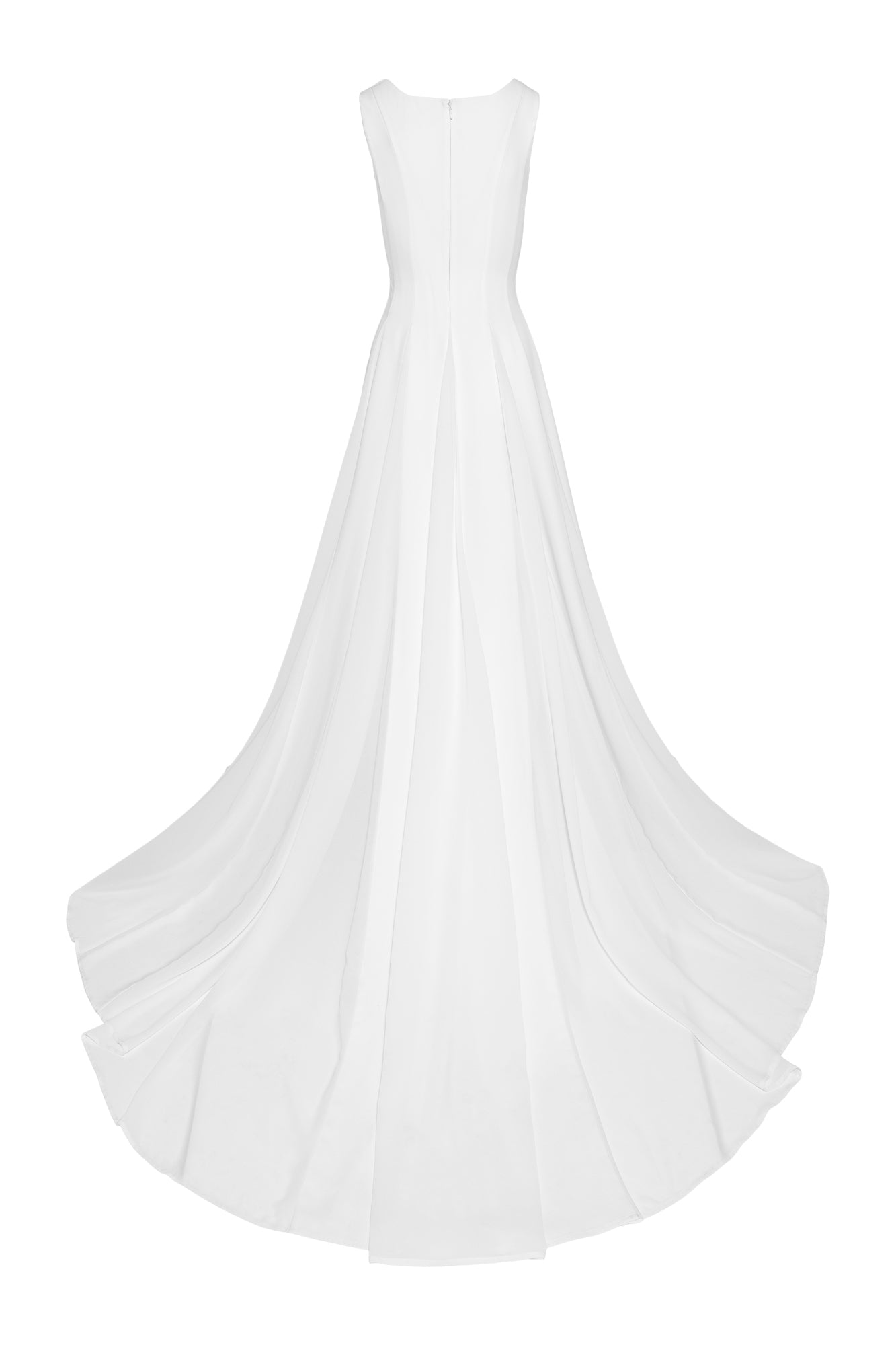 Frøya Bridal Maxi Dress with Train White