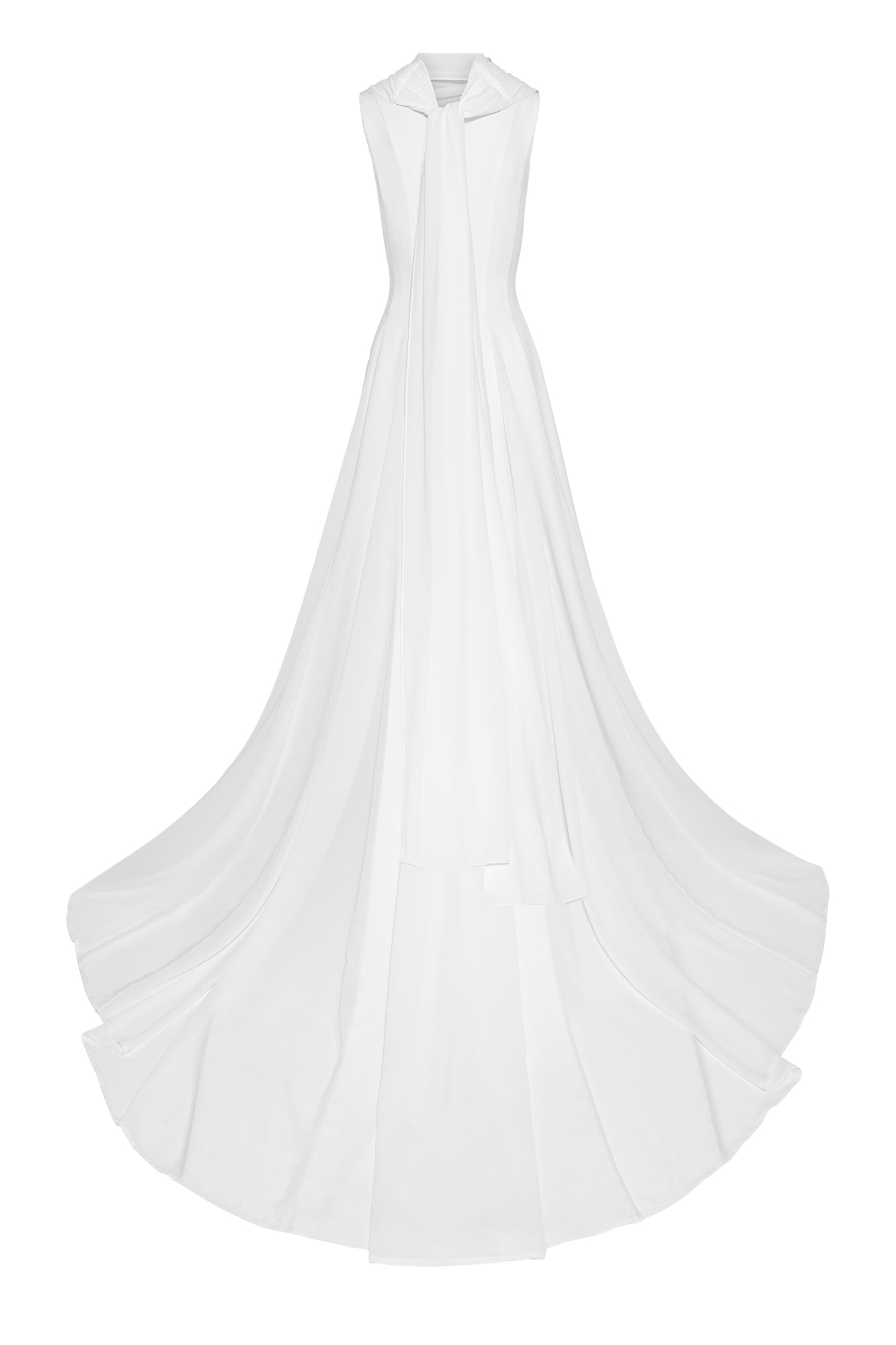 Frøya Bridal Maxi Dress with Train White