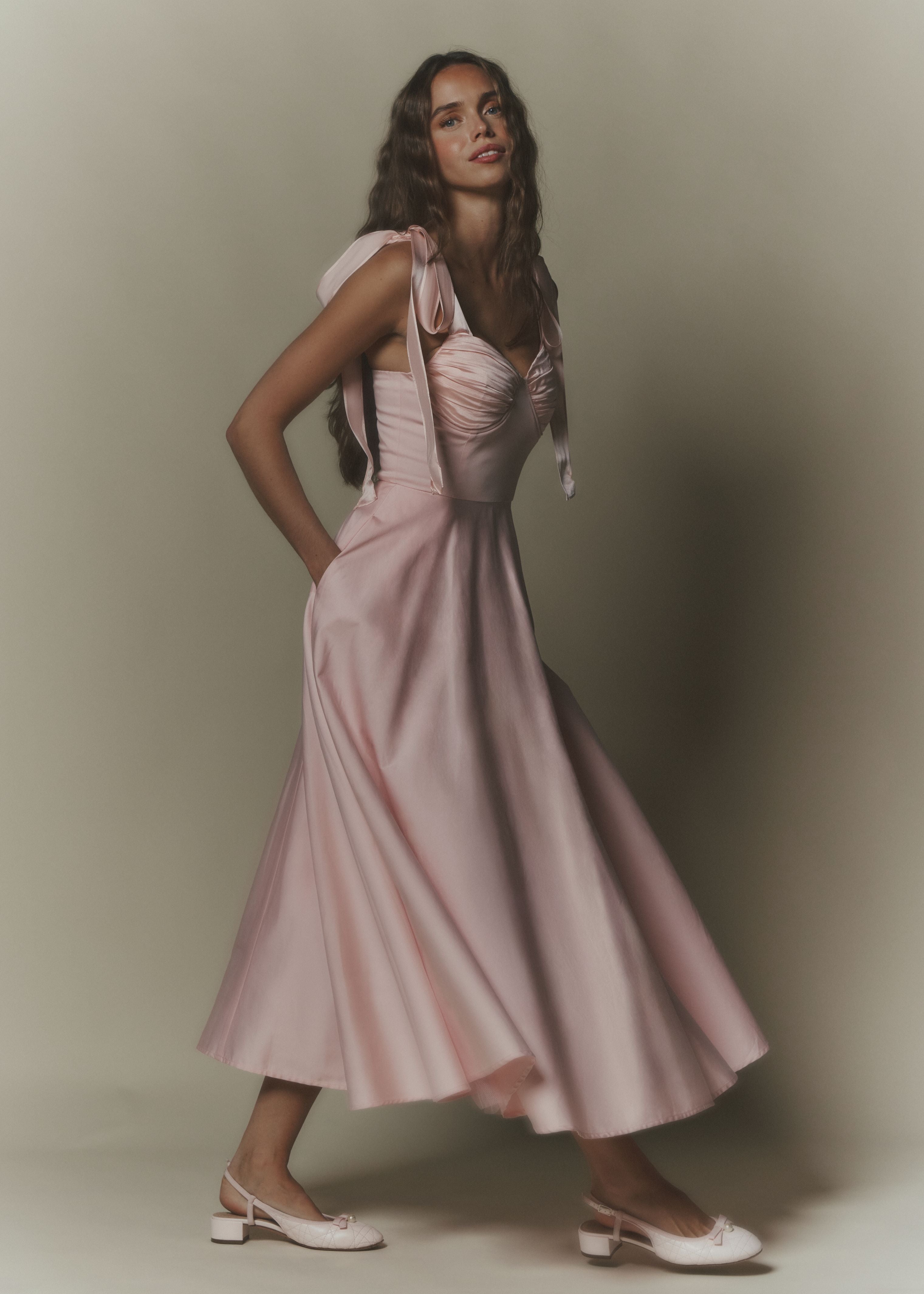 Ebba Midi Dress Pink