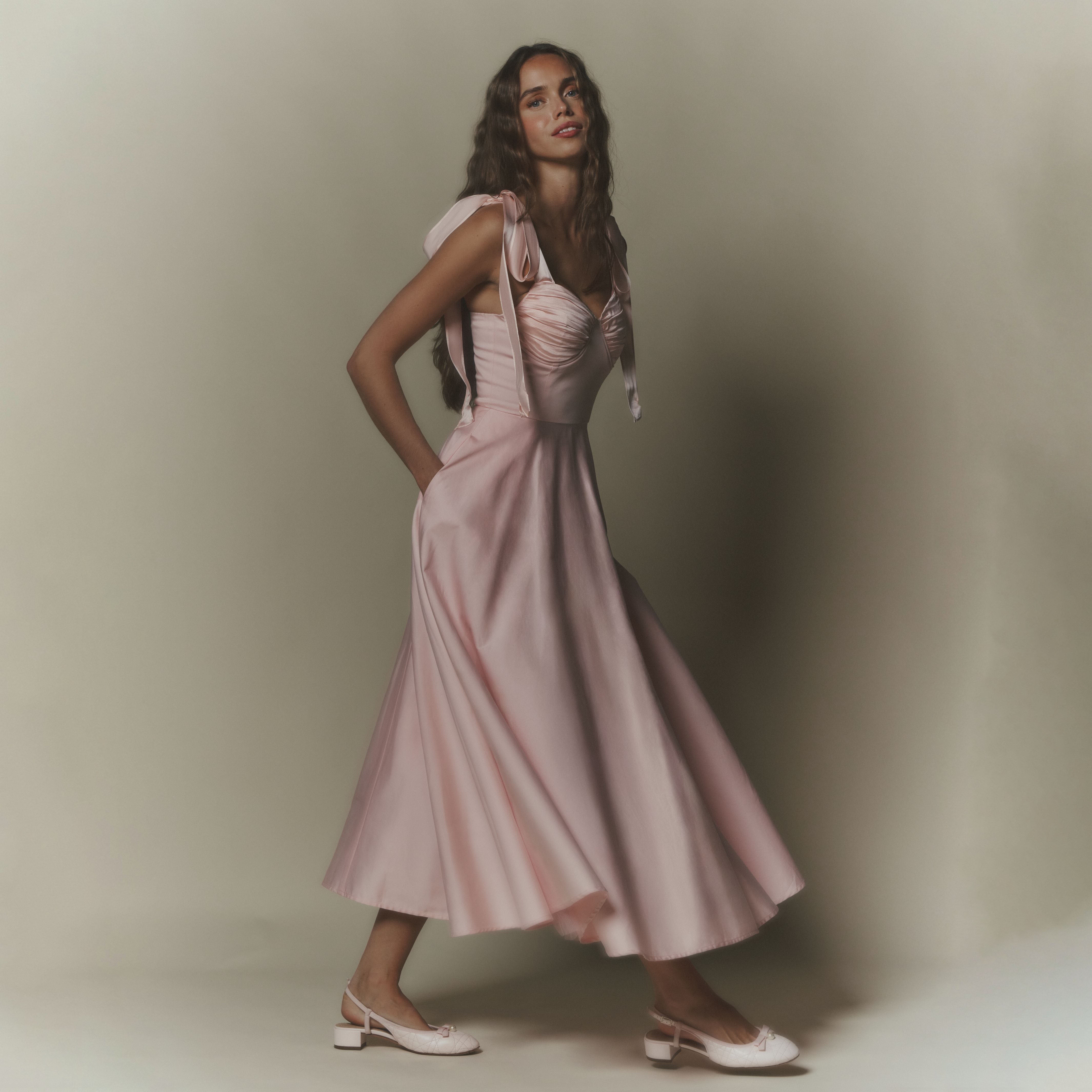 Ebba Midi Dress Pink