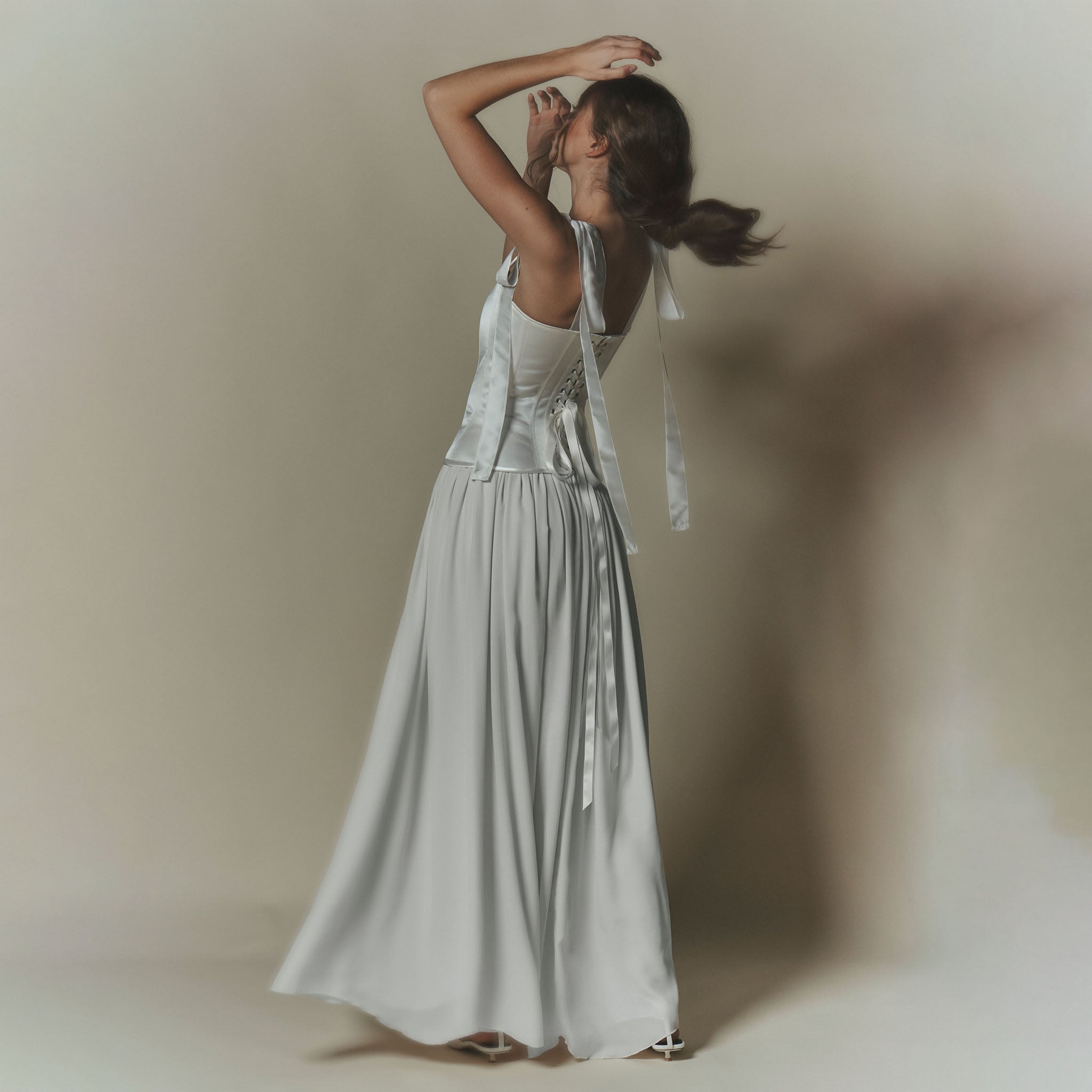 Regine Maxi Skirt Ivory