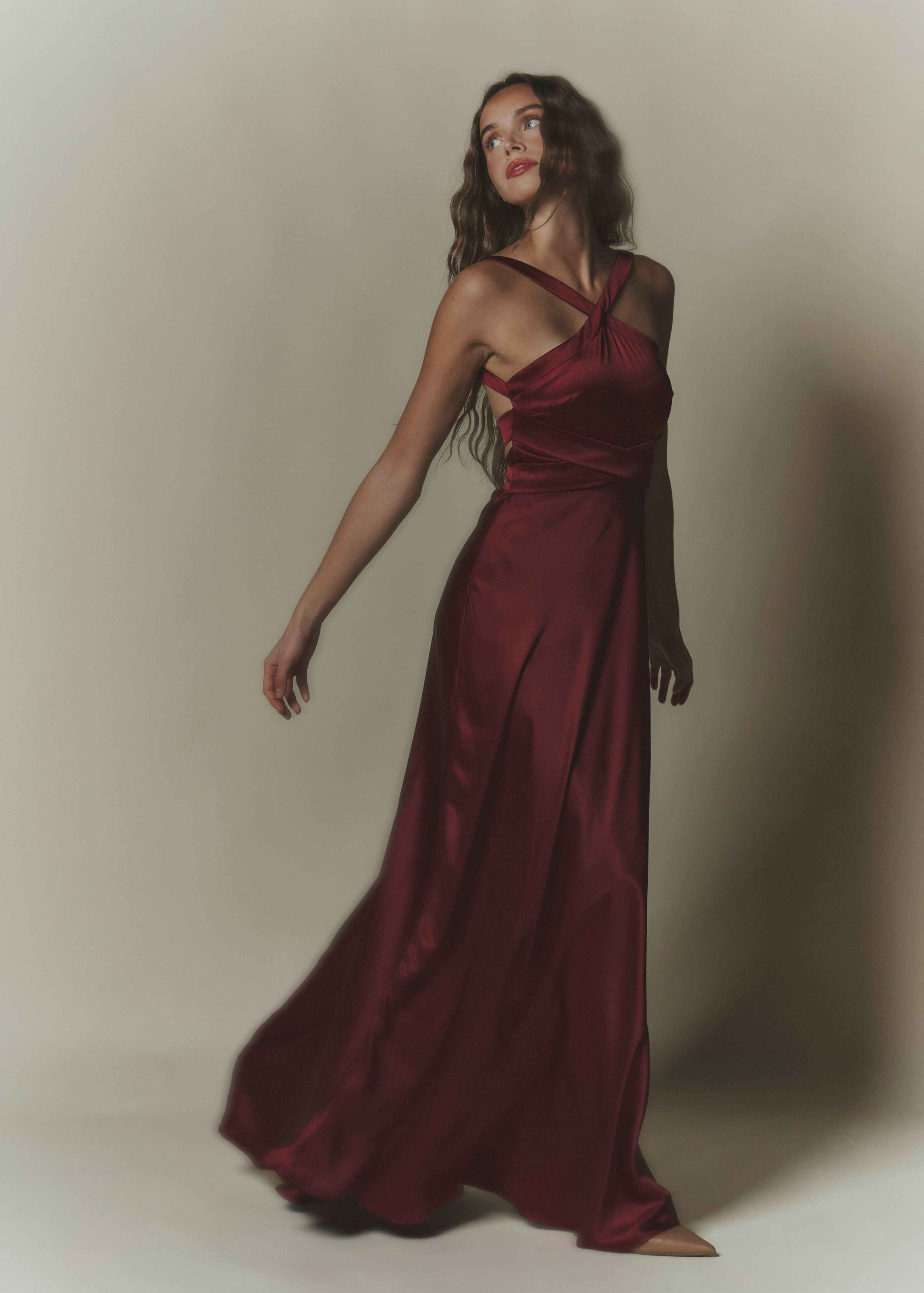 Charlotte Maxi Dress Burgundy