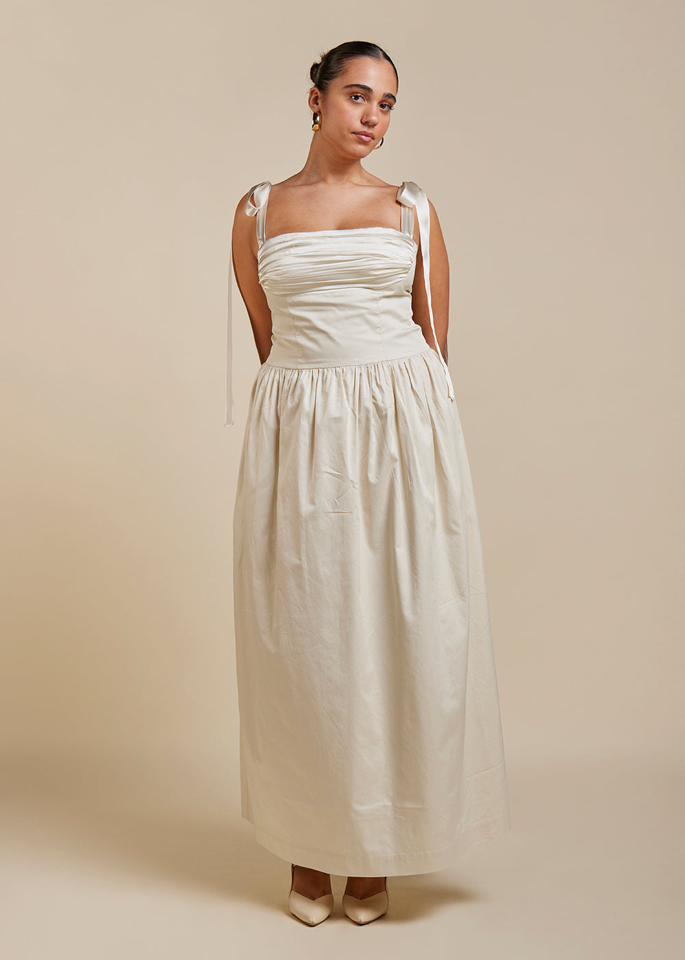 Elsa Satin Cross Back Maxi
