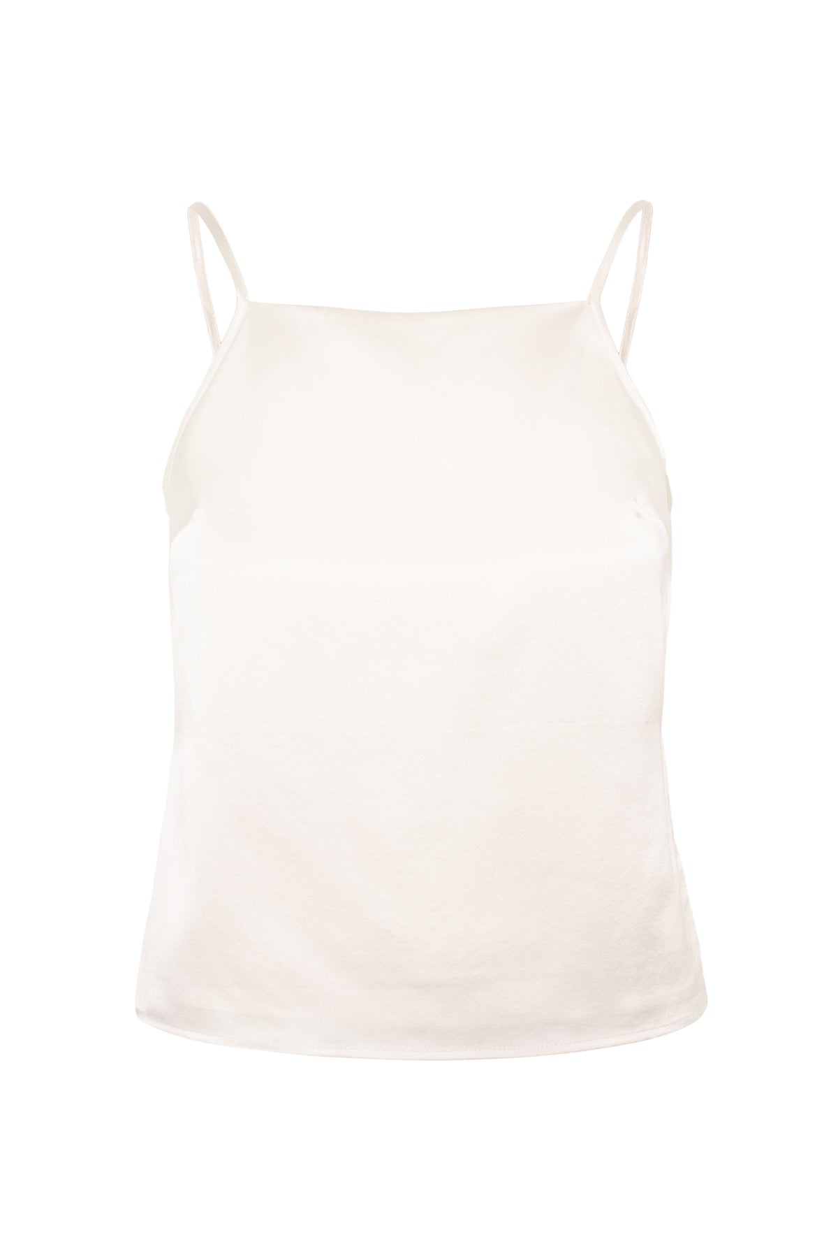 Linda Satin Tie-Back Camisole Top Ivory