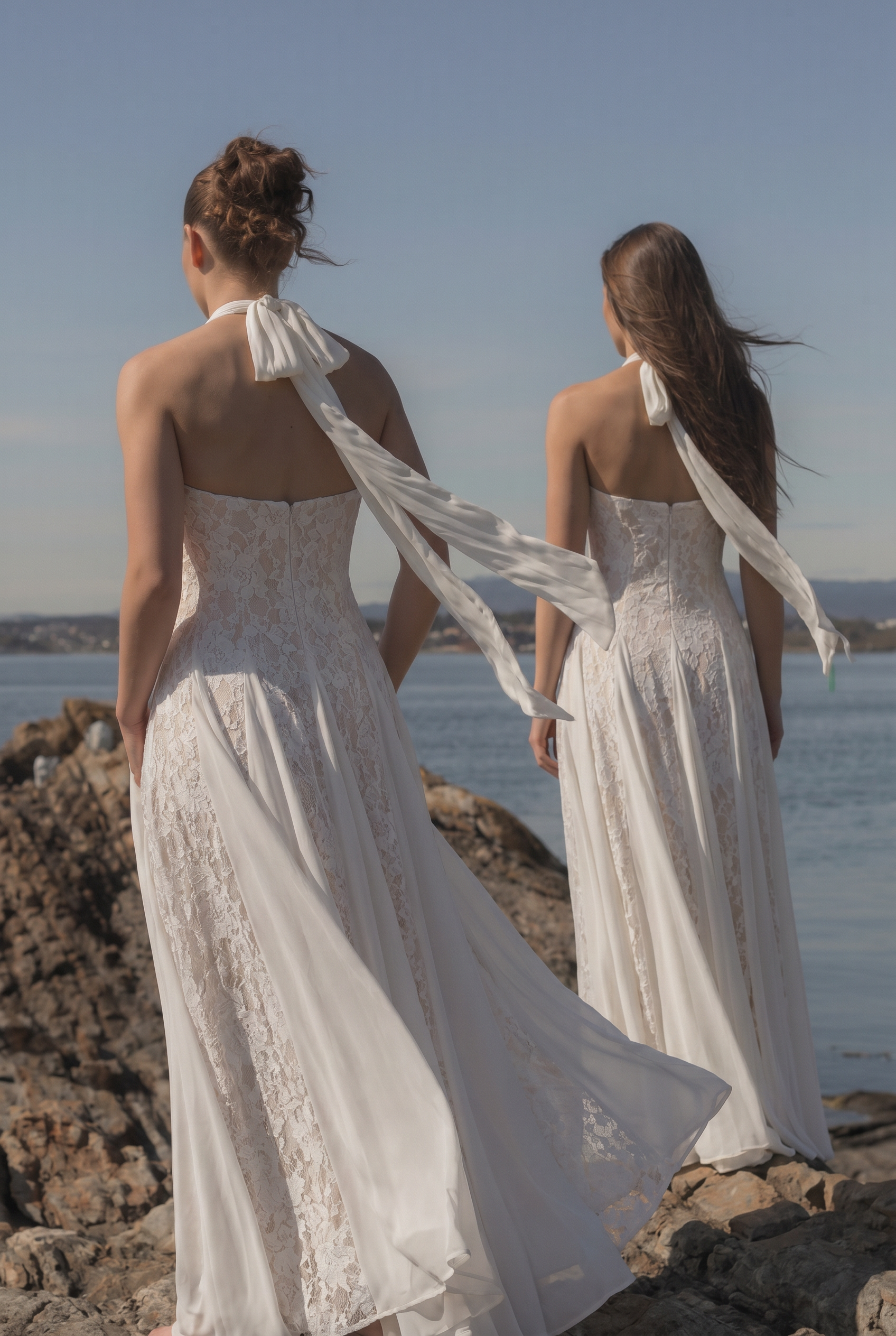 Ylva Maxi Dress Halter Neck White