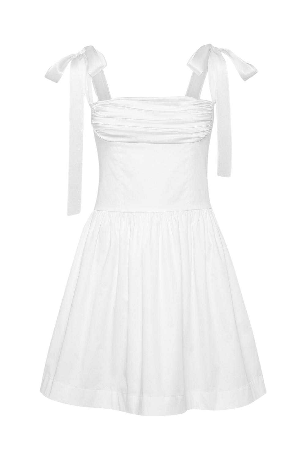 Elsa Mini Dress White - MURLONG CRES
