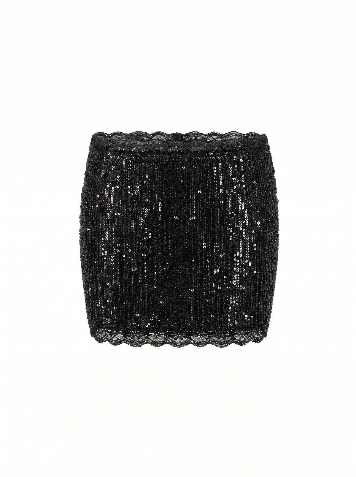 Helena Sequin Mini Skirt Black