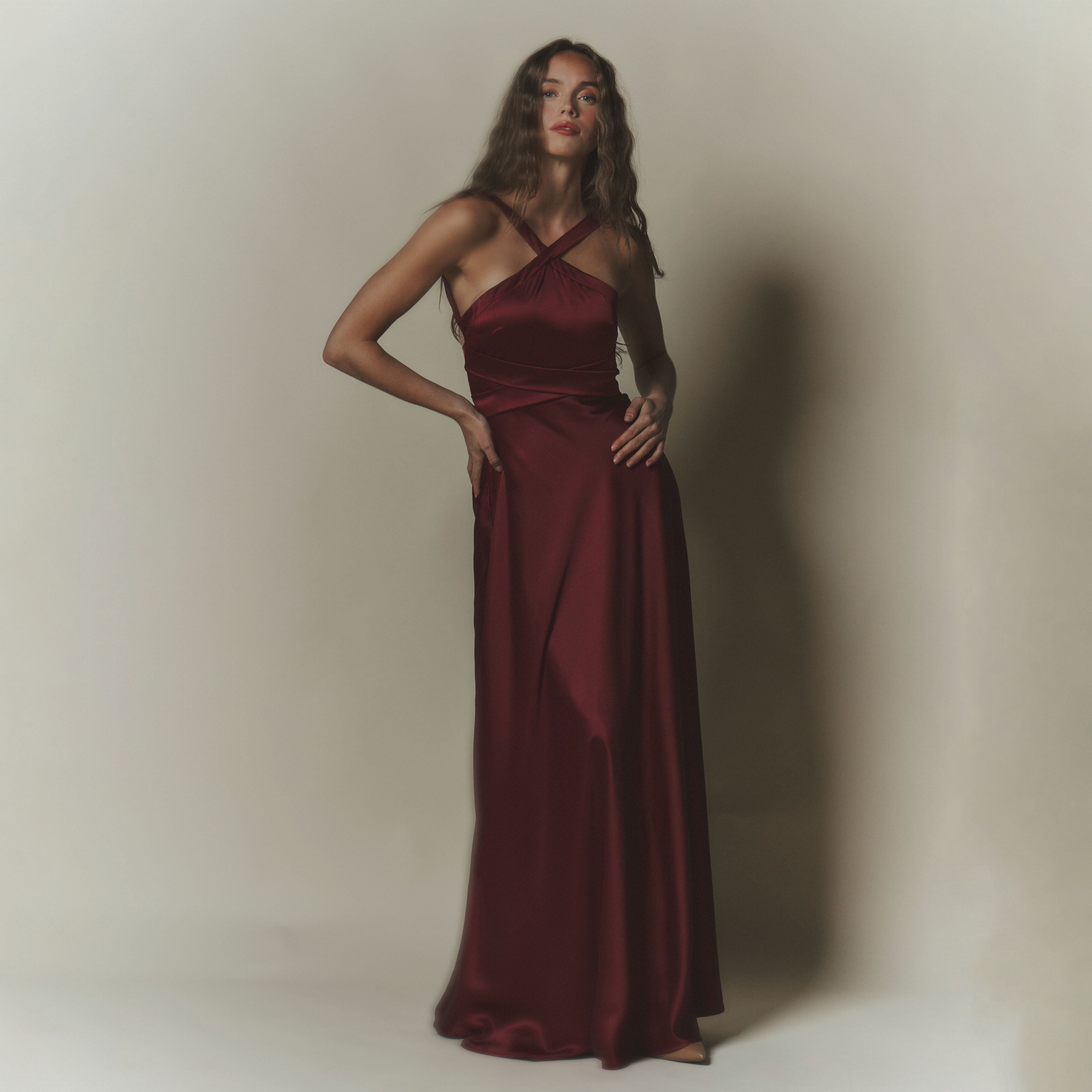 Charlotte Maxi Dress Burgundy