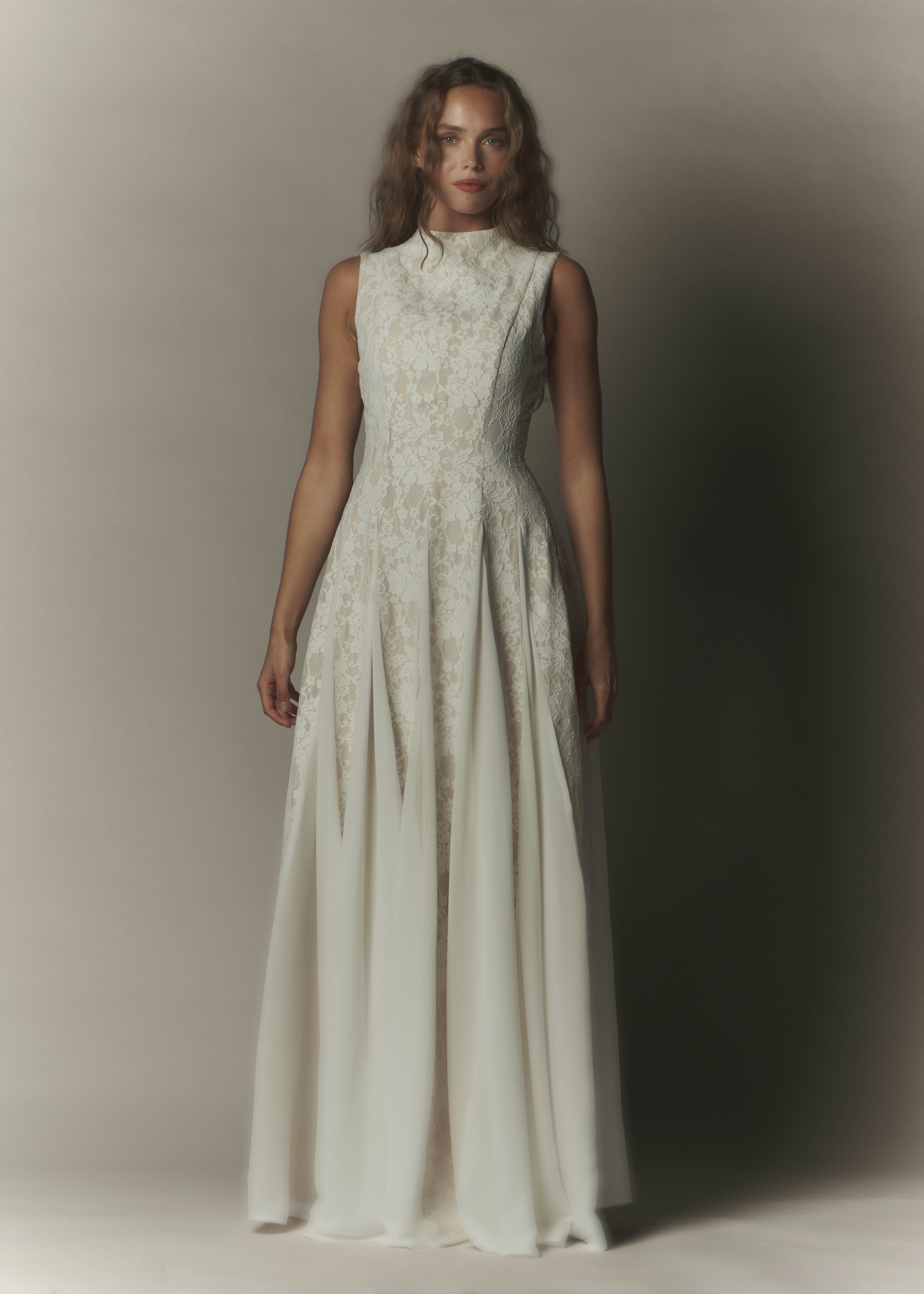 Ylva Maxi Dress Flutter Sleeves White