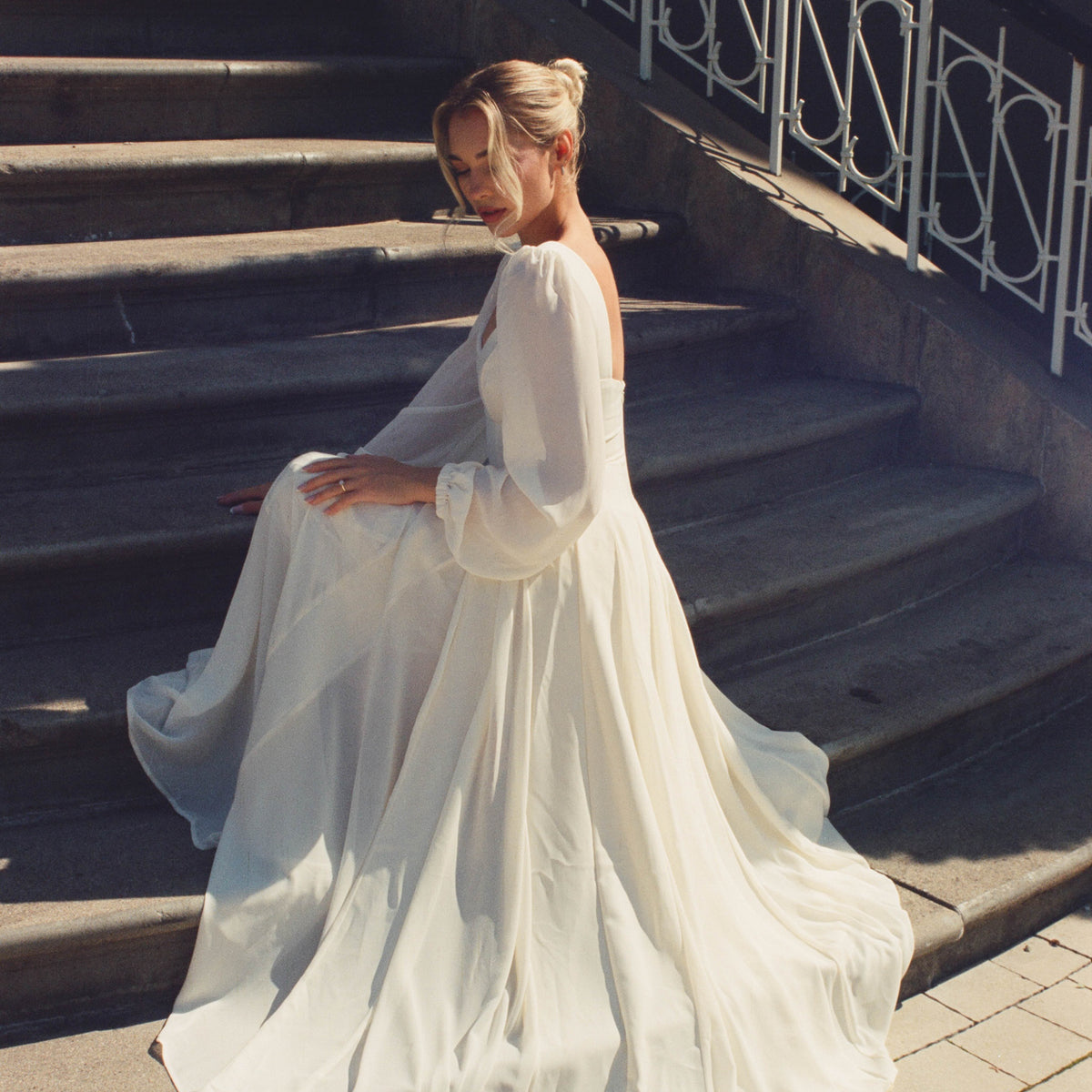 knee length dresses for ladies Melrose Ivory Long Sleeve Lace Maxi Dress - L 2026 Size - Women's Dresses