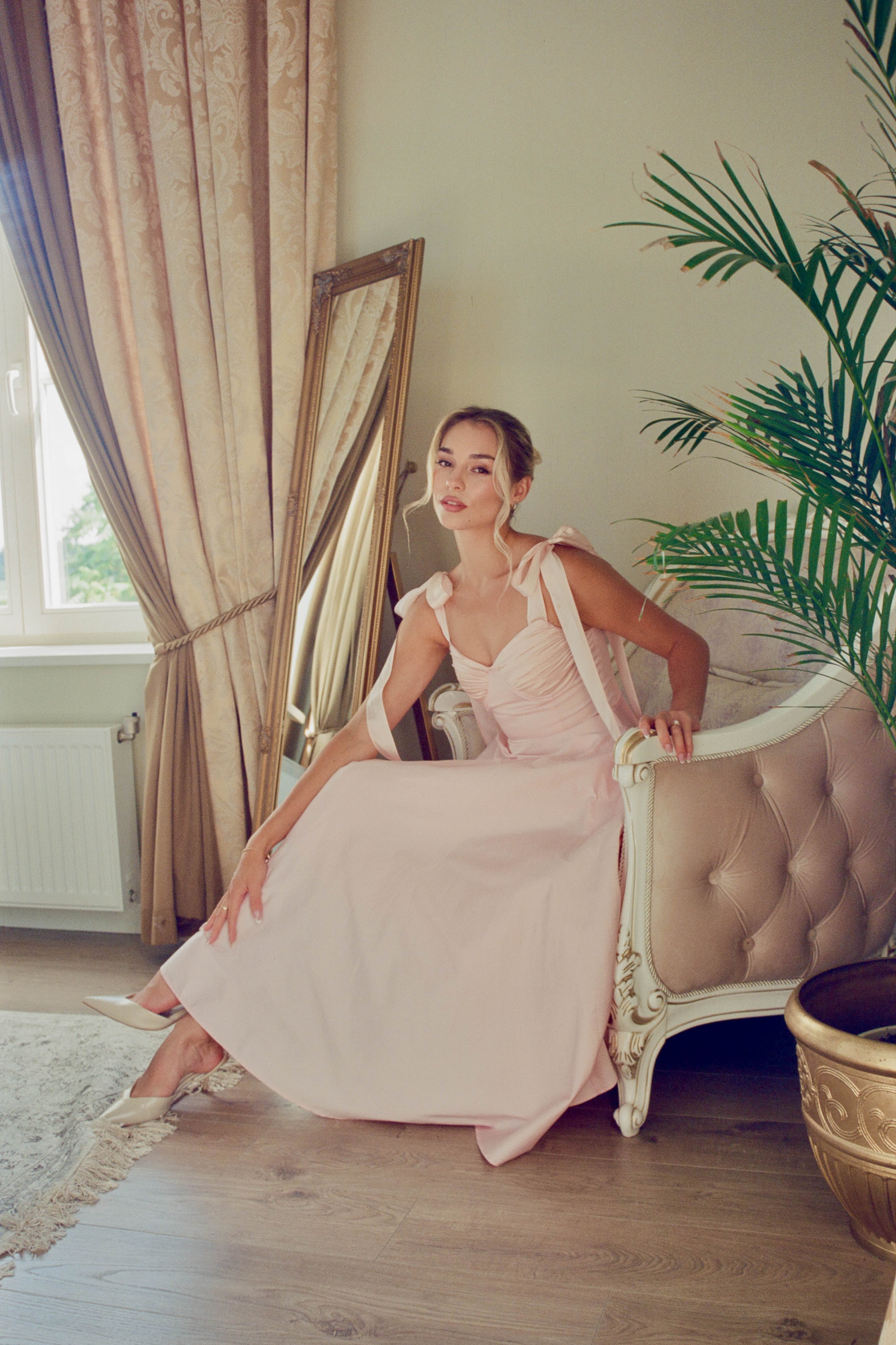 Ebba Midi Dress Pink