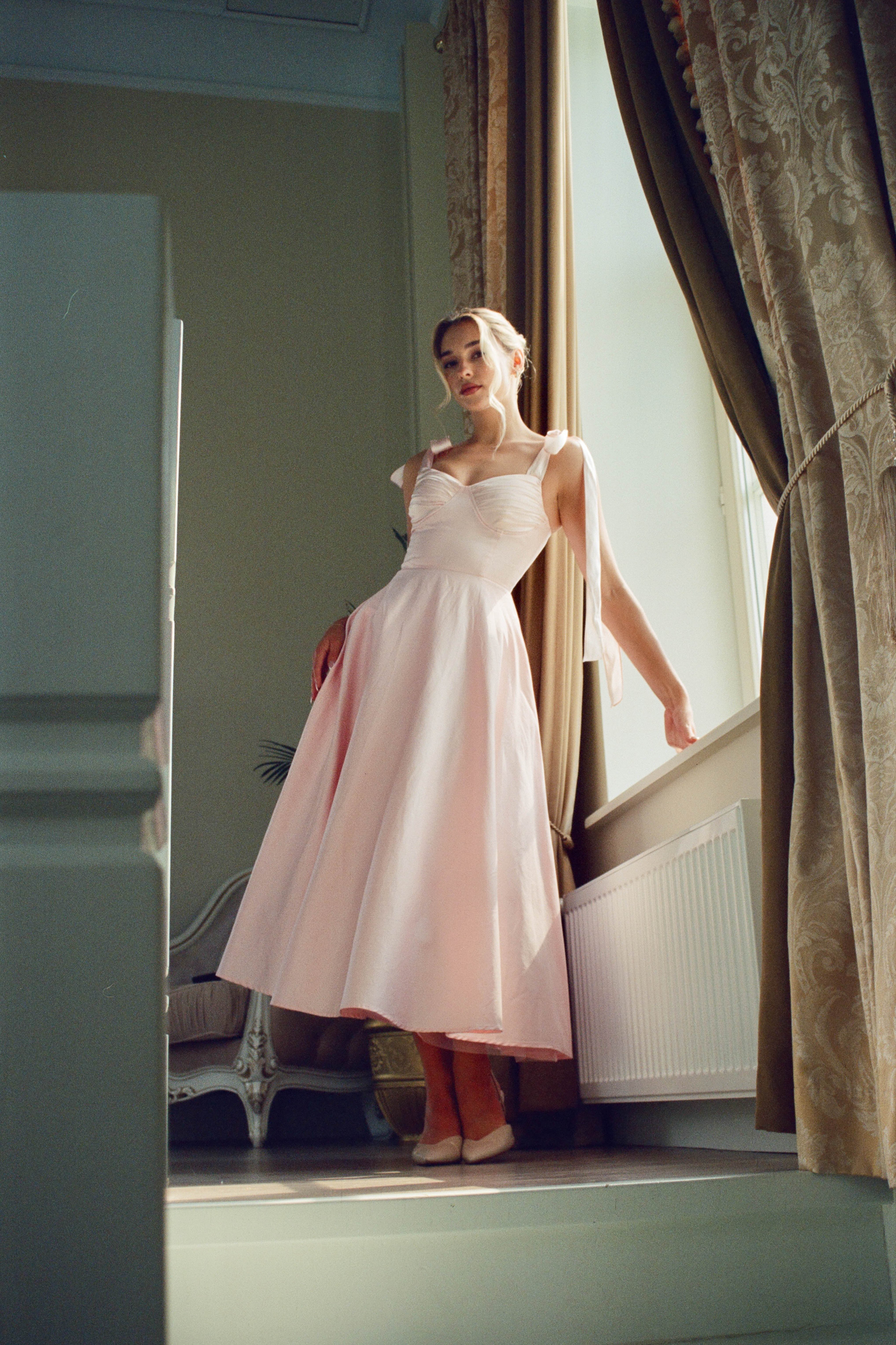 Ebba Midi Dress Pink