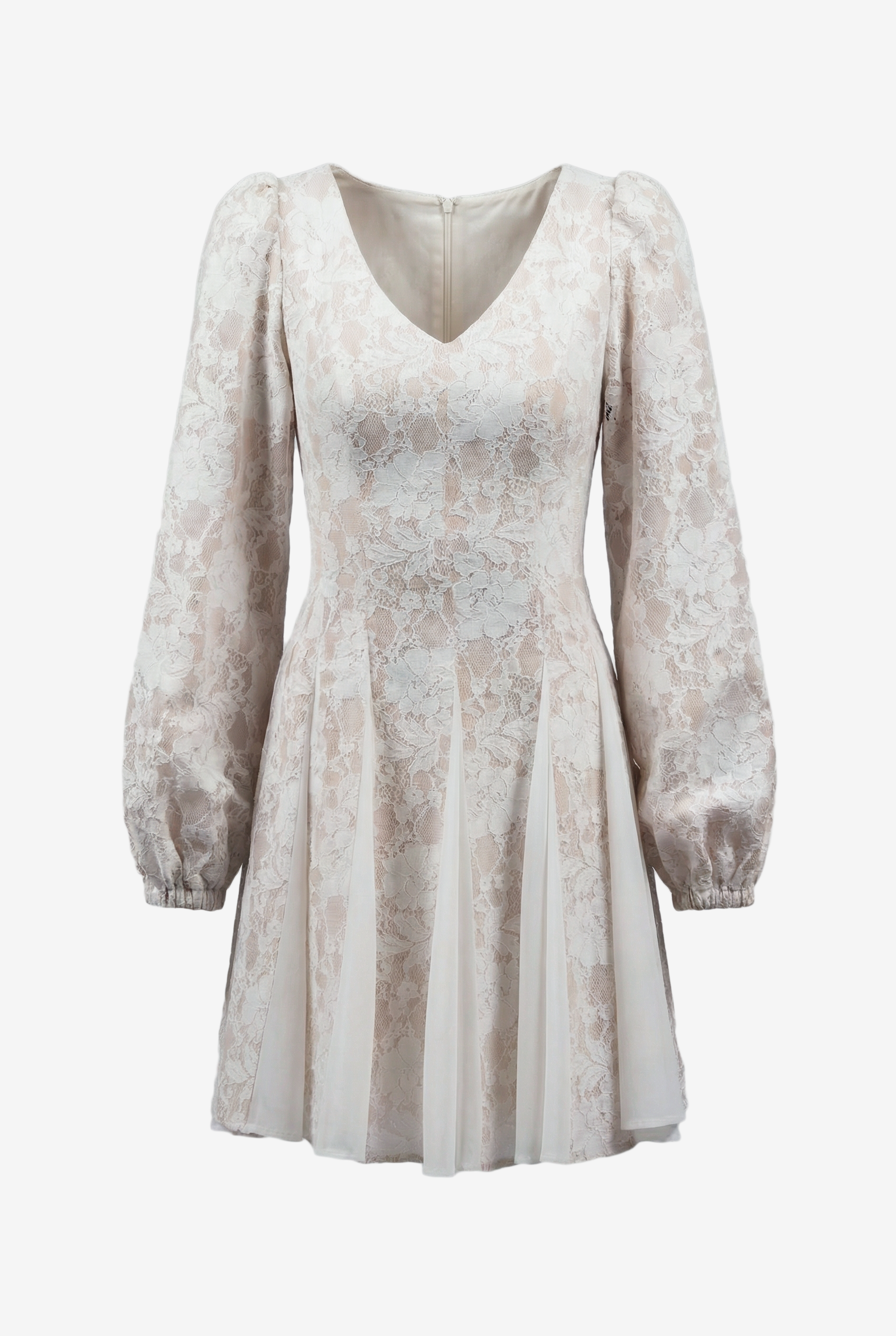 Ylva Mini Dress White V-neckline